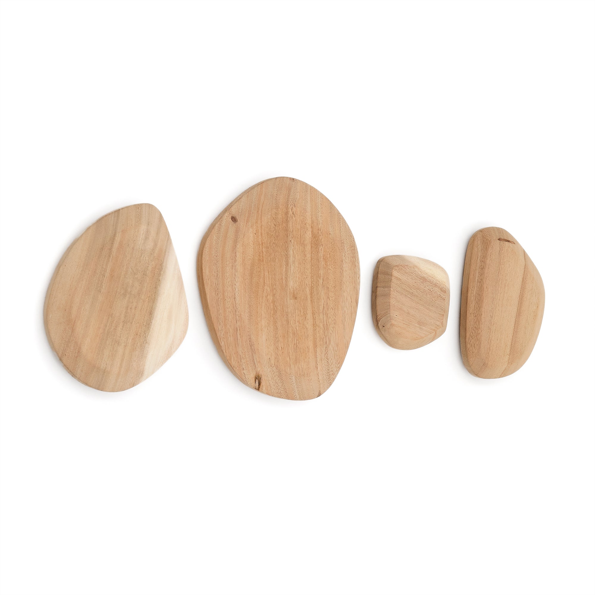 Selem Set of 4 mungur wood wall panels - Product Image