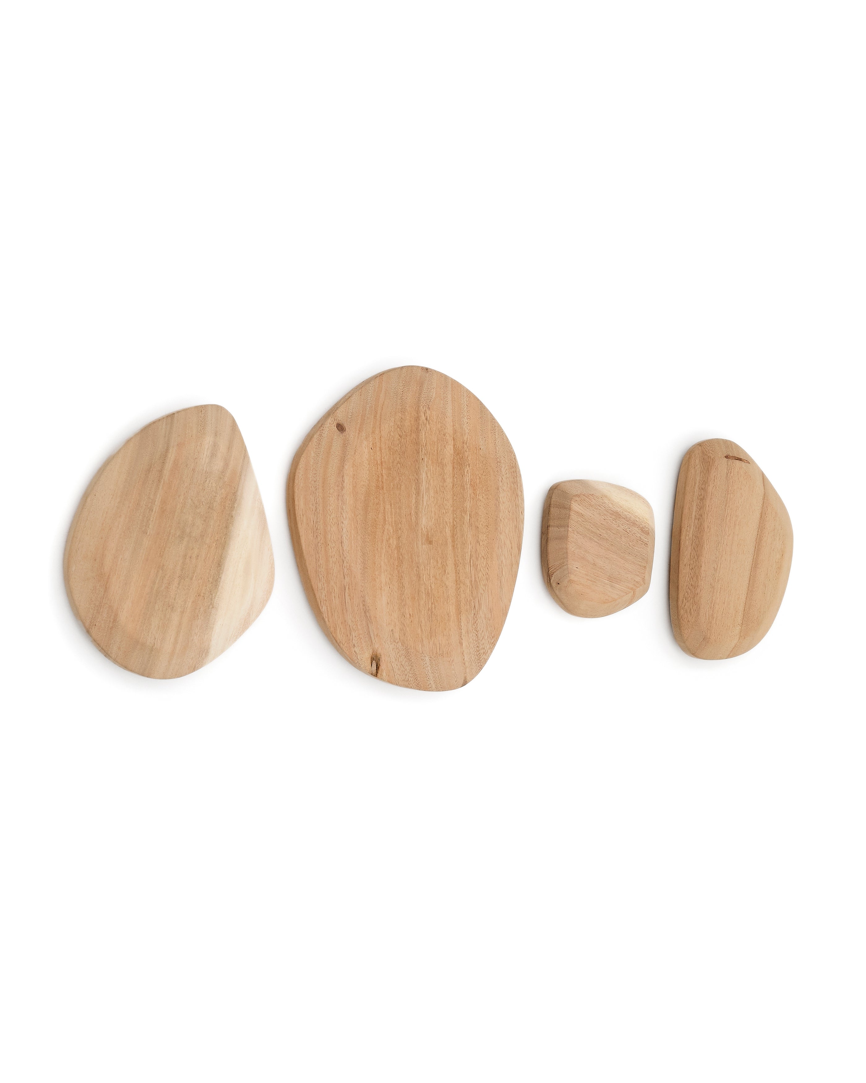 Selem Set of 4 mungur wood wall panels - Product Image