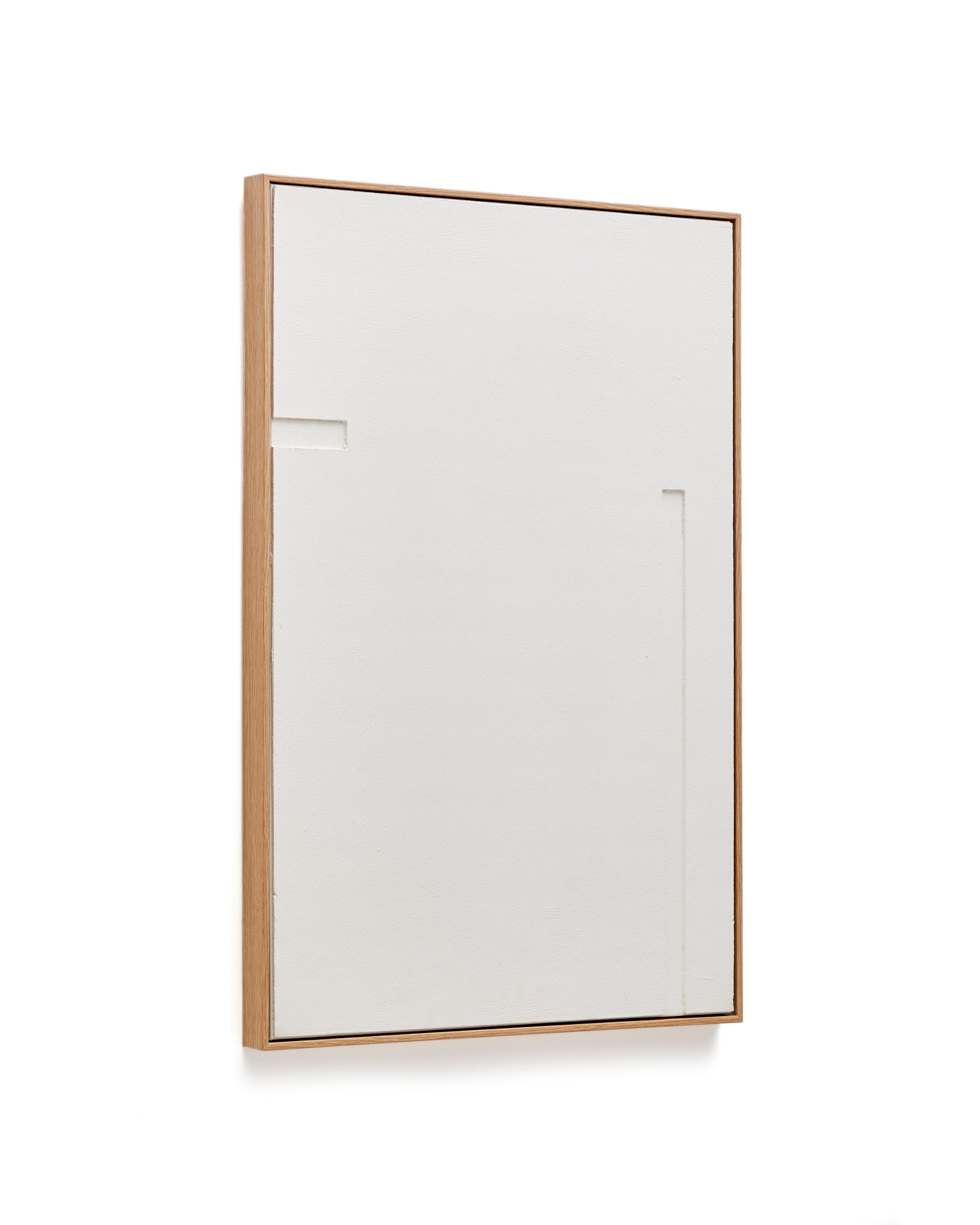 Sefri picture with straight geometric shapes in white 60 x 90 cm - Product Image