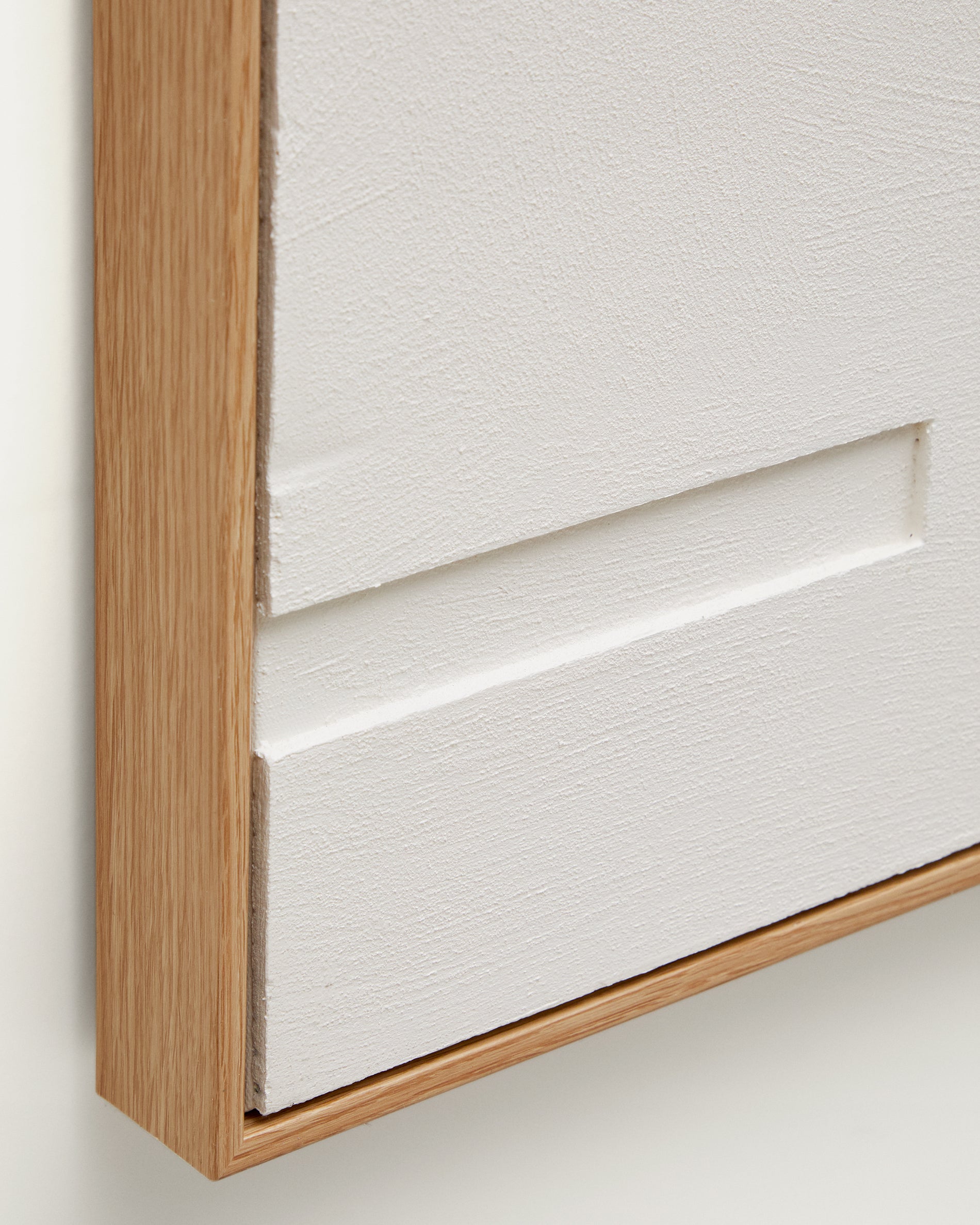 Sefri picture with circular geometric shapes in white 60 x 90 cm - Detail