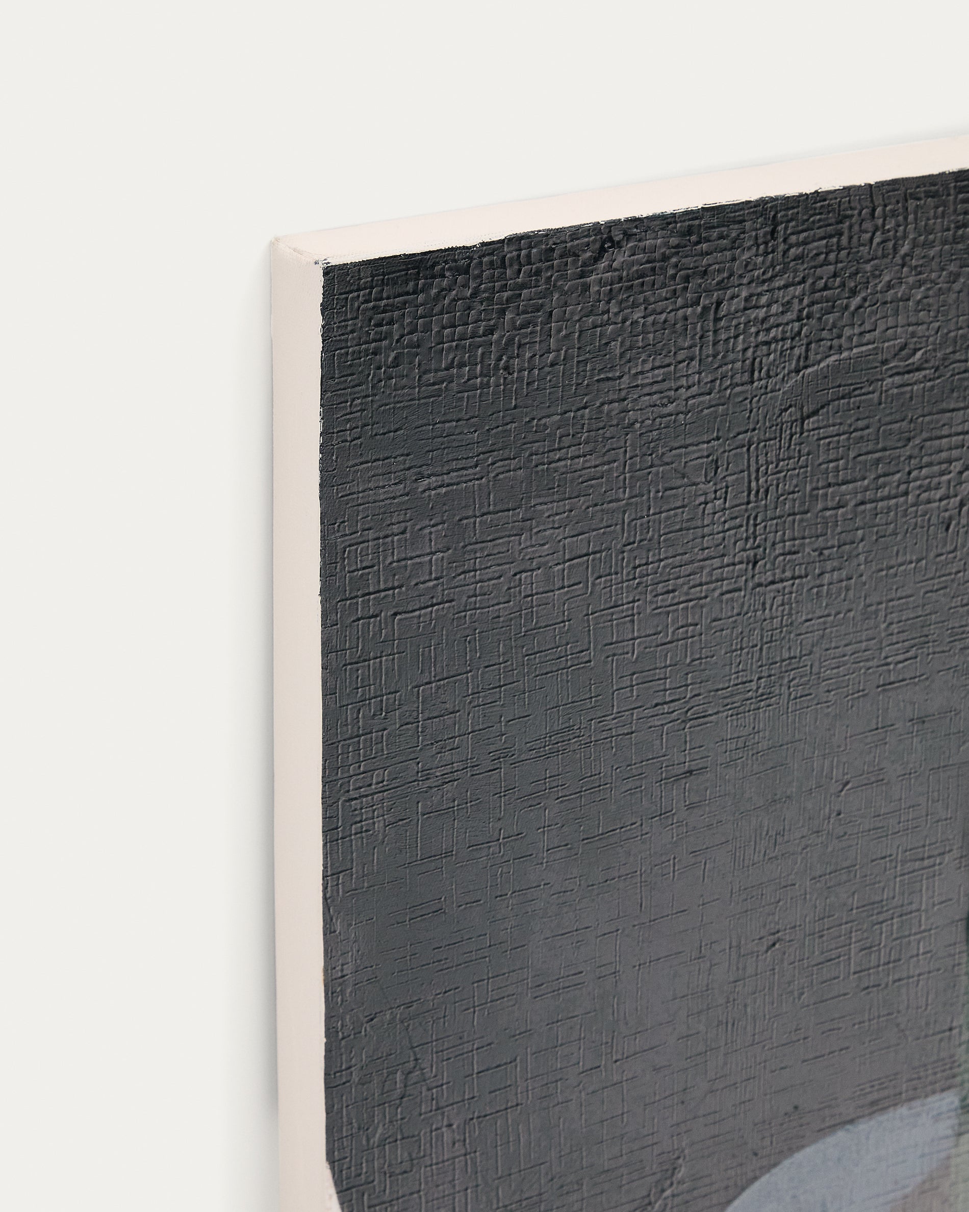 Nemsa blue and green abstract canvas, 90 x 60 cm - Detail