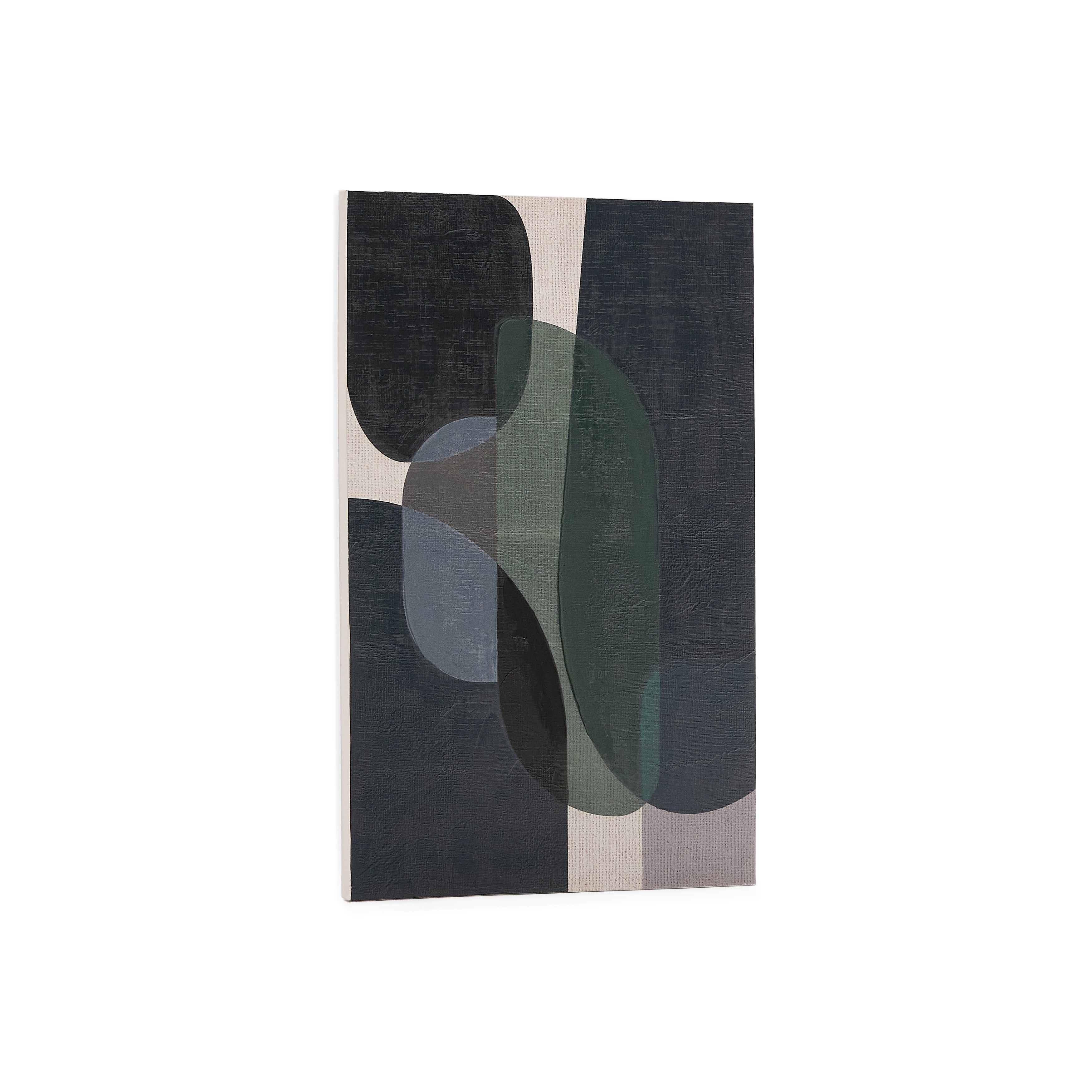 Nemsa blue and green abstract canvas, 90 x 60 cm - Product Image