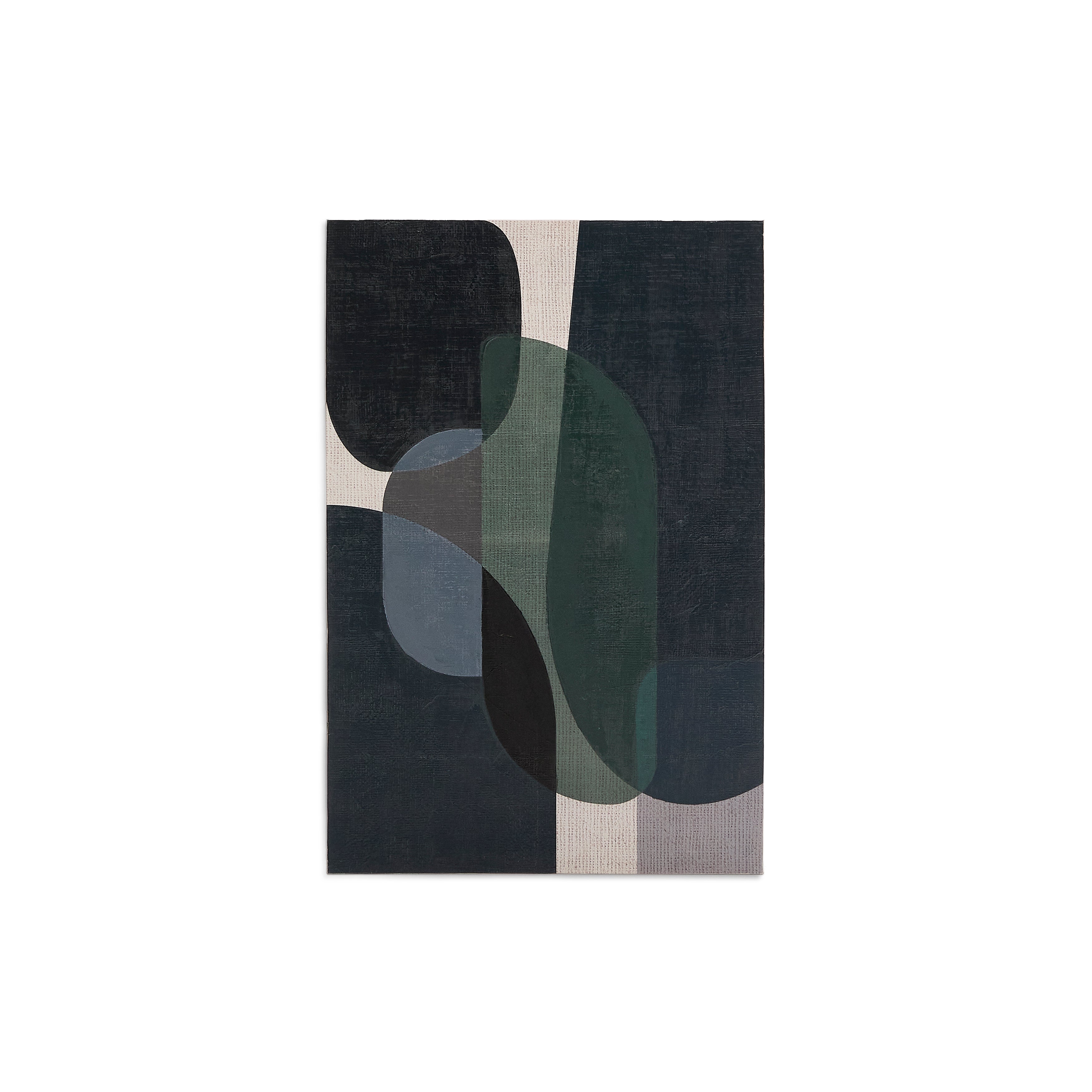 Nemsa blue and green abstract canvas, 90 x 60 cm - Product Image