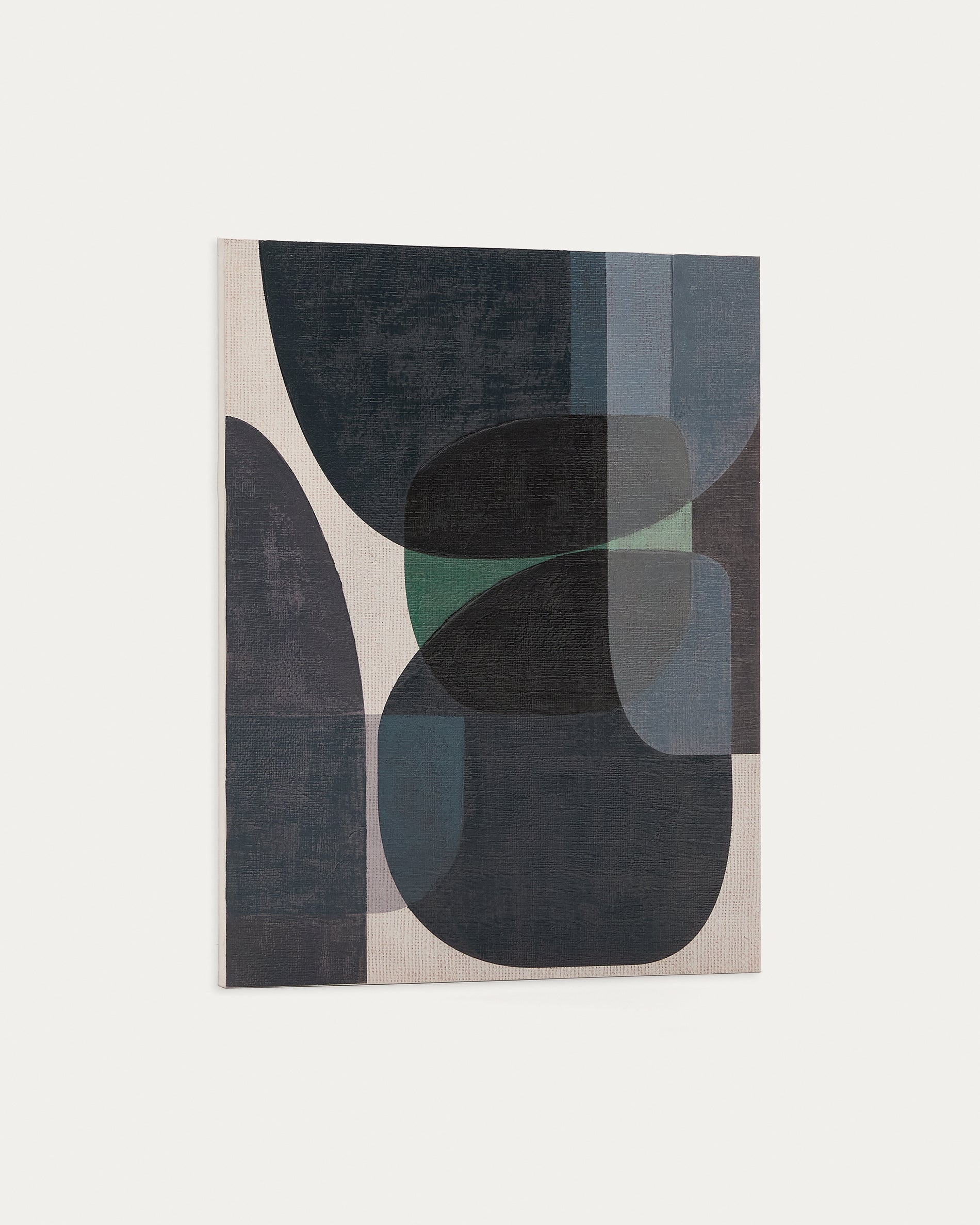 Nemsa blue and green abstract canvas, 100 x 80 cm - Product View