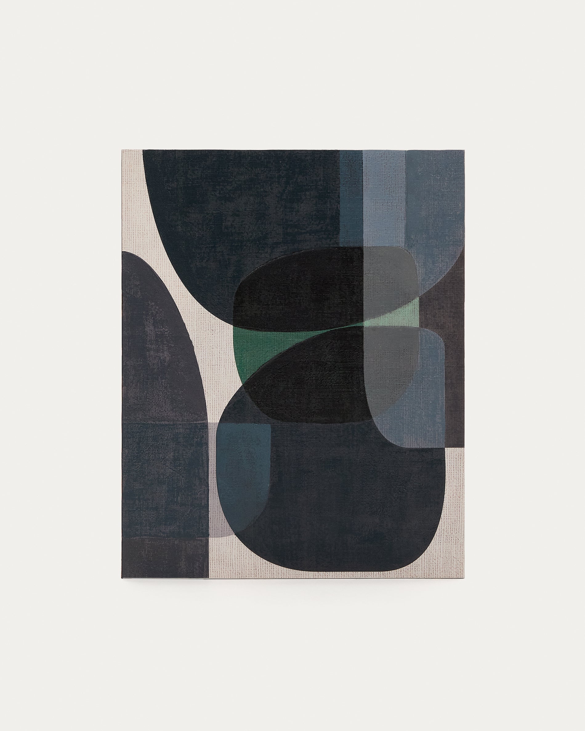 Nemsa blue and green abstract canvas, 100 x 80 cm - Product View