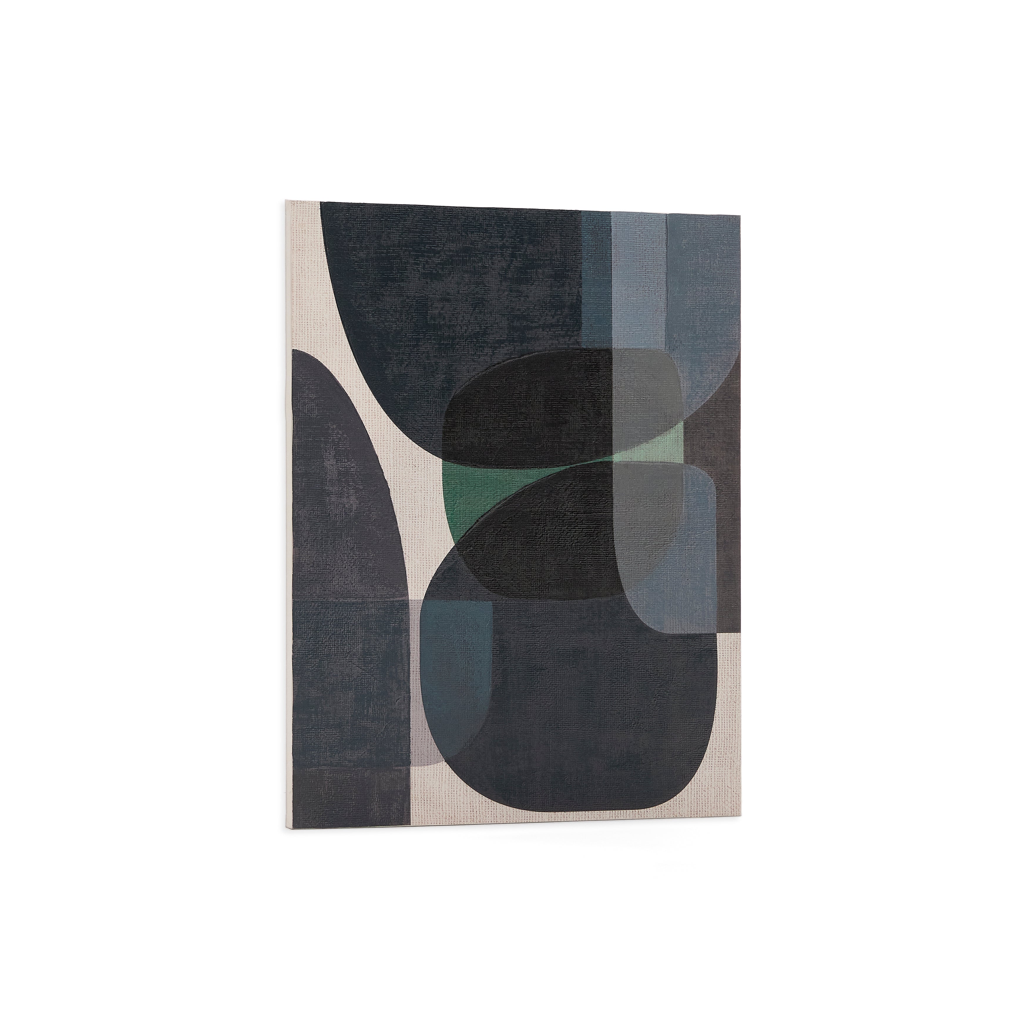 Nemsa blue and green abstract canvas, 100 x 80 cm - Product Image