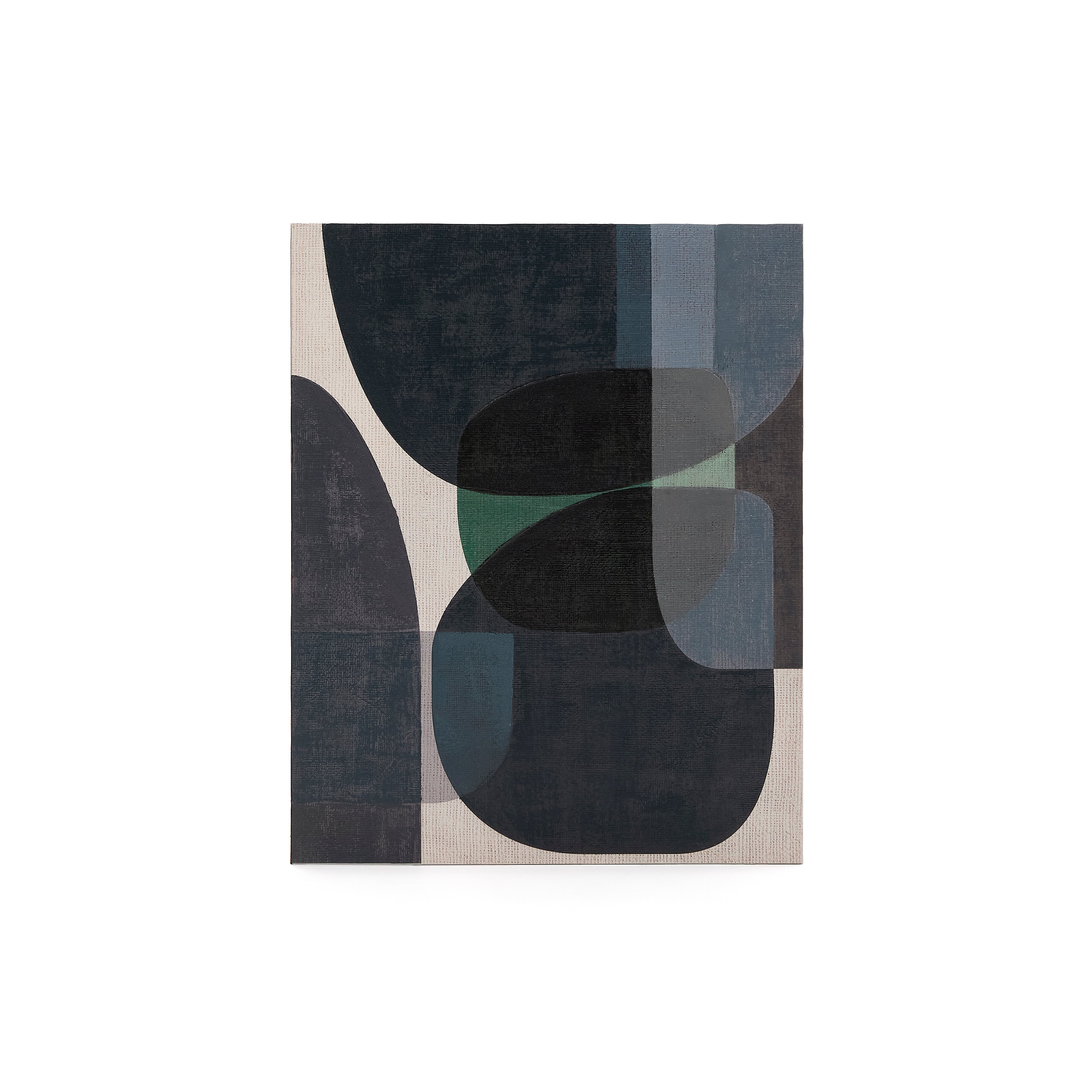 Nemsa blue and green abstract canvas, 100 x 80 cm - Product Image