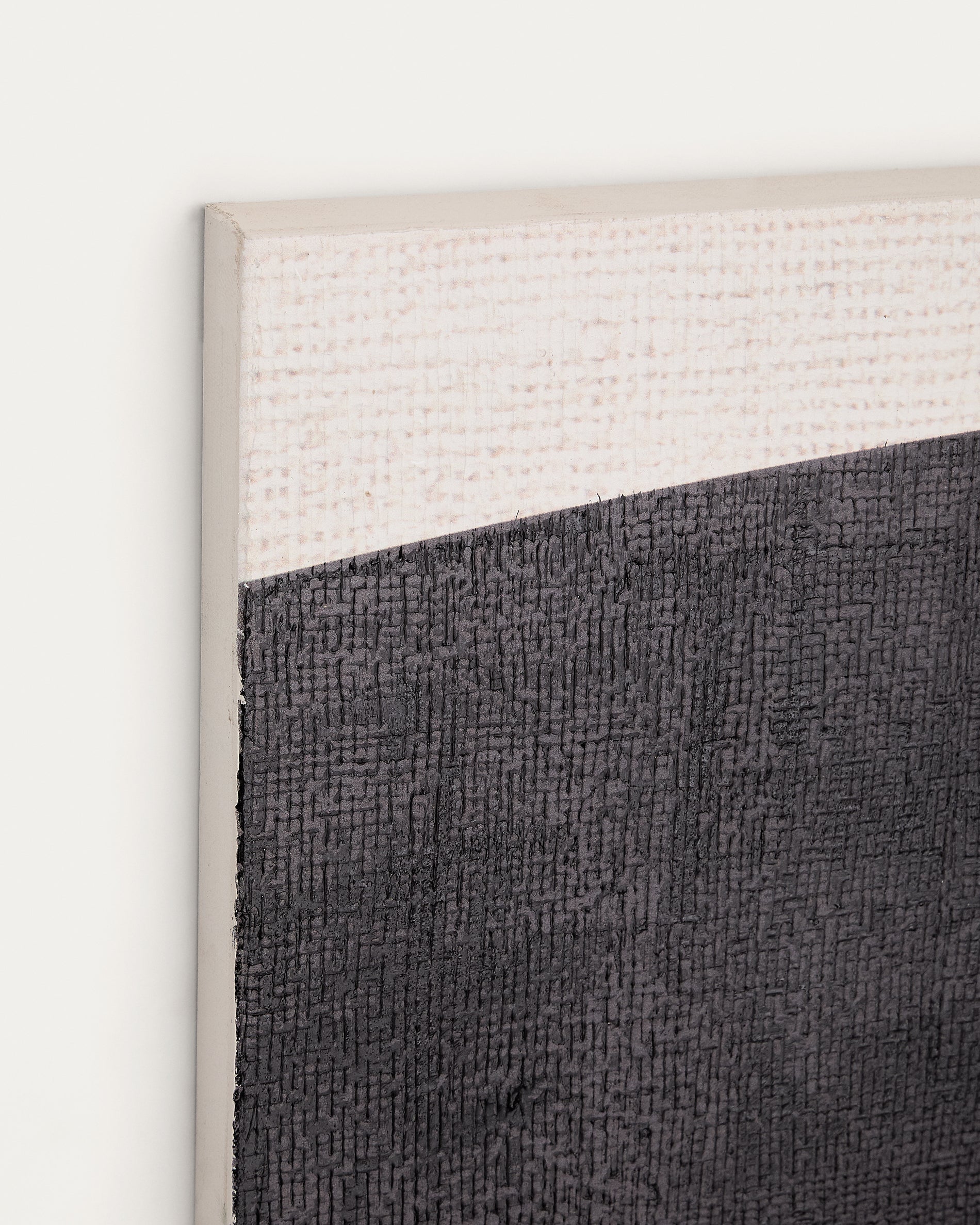 Tonol, brown abstract canvas, 180 x 140 cm - Detail