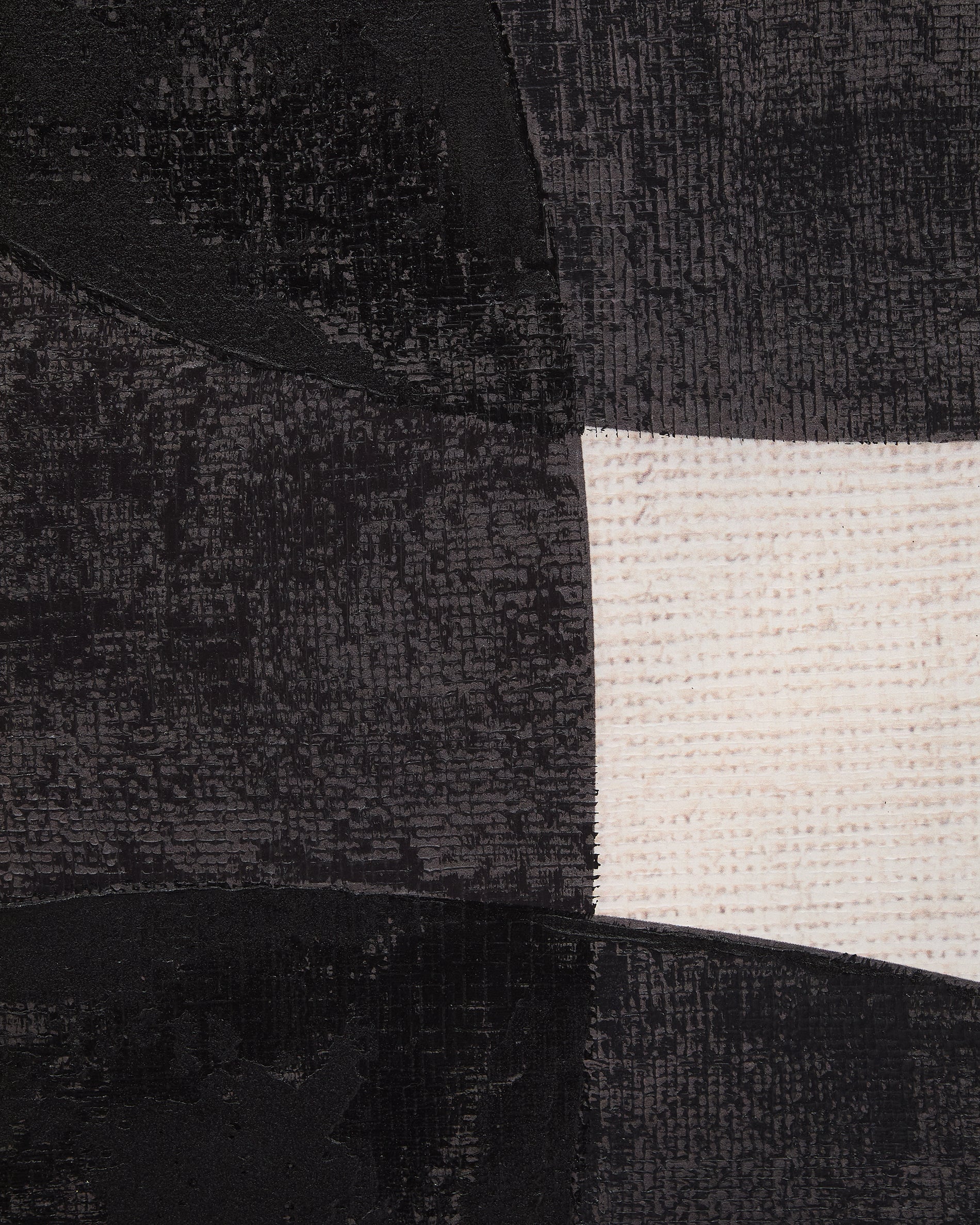 Tonol, brown abstract canvas, 180 x 140 cm - Detail