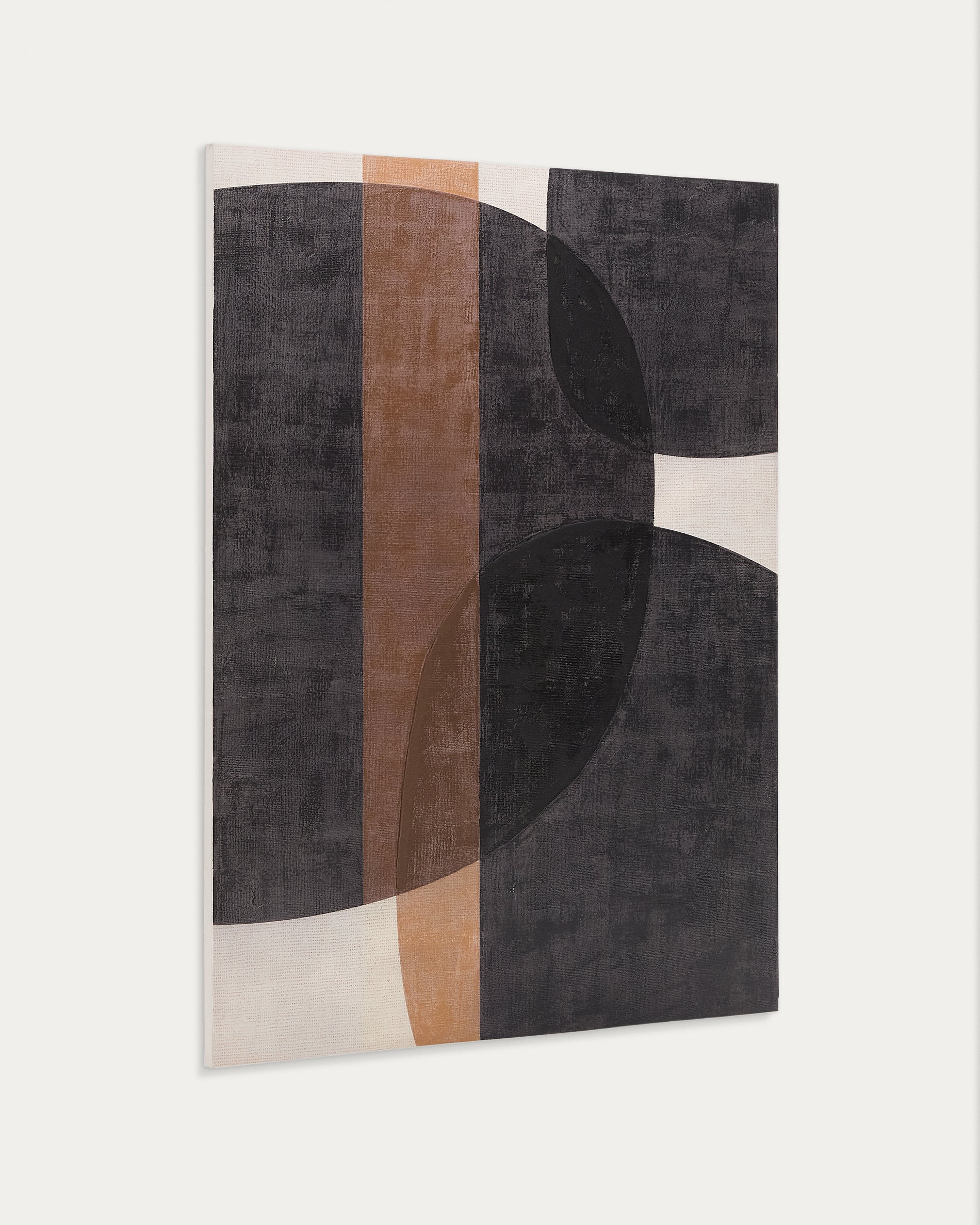 Tonol, brown abstract canvas, 180 x 140 cm - Product View