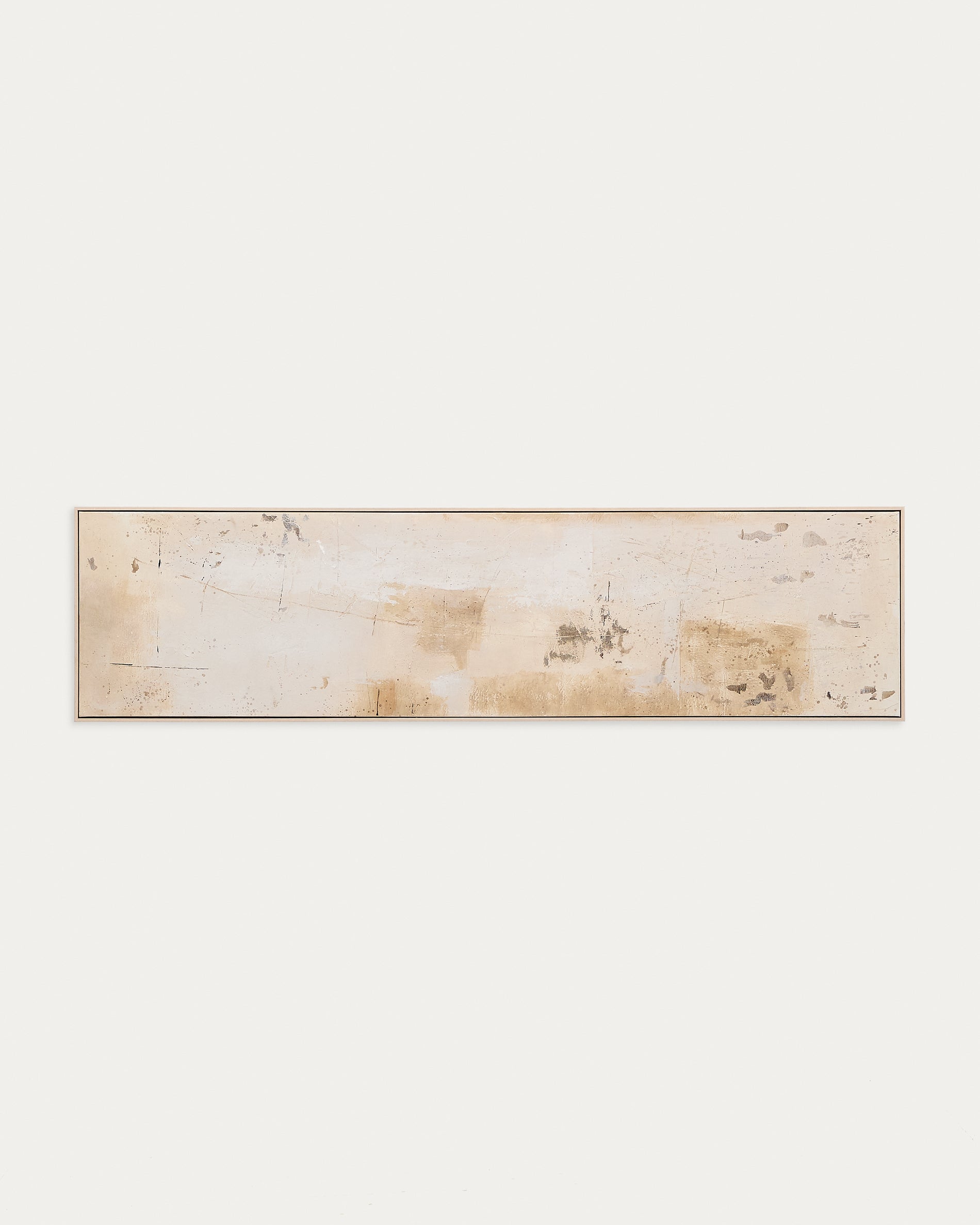 Silpa dark beige abstract picture, 182 x 47 cm - Product View