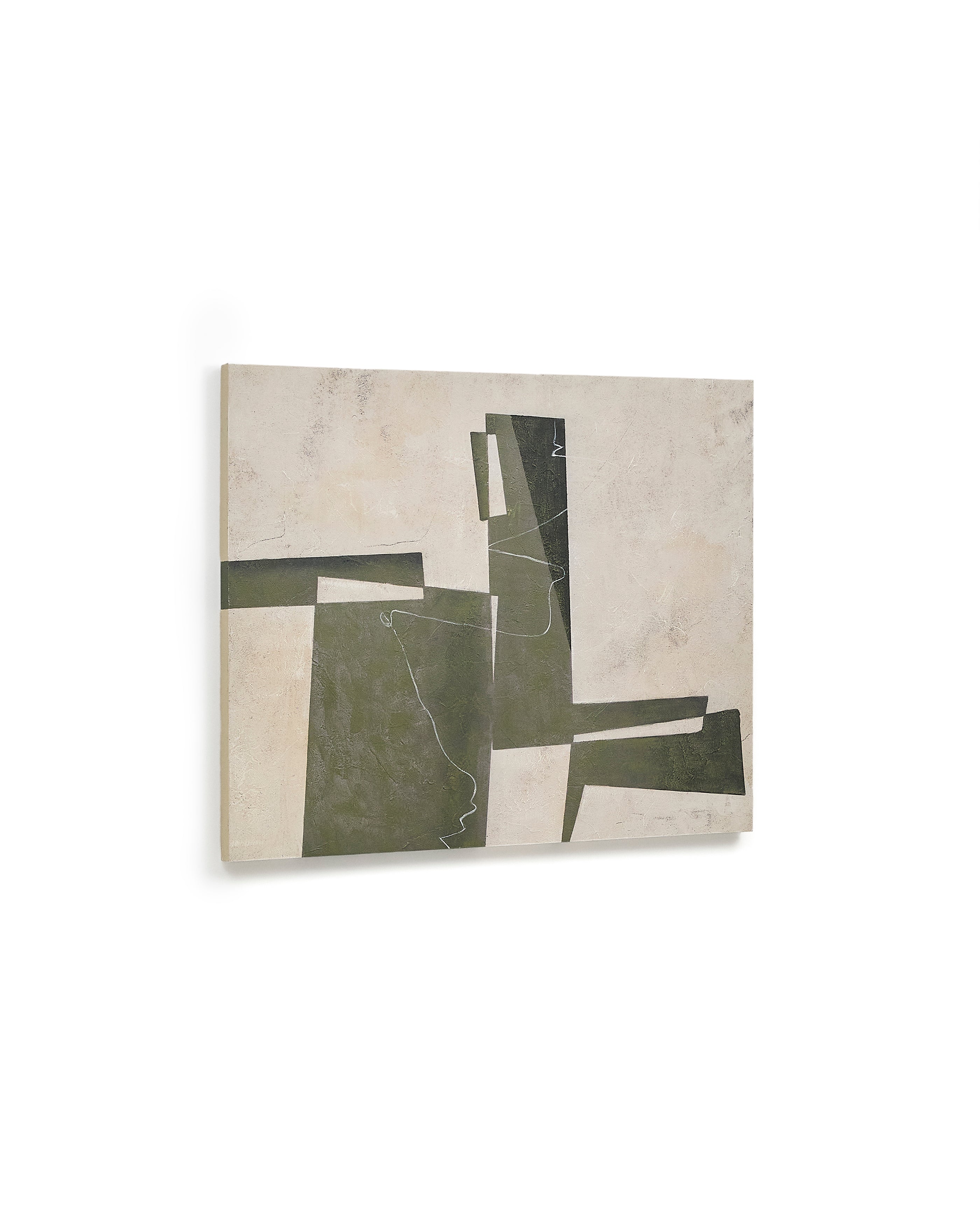 Fida, green abstract canvas, 118 x 94 cm - Product Image