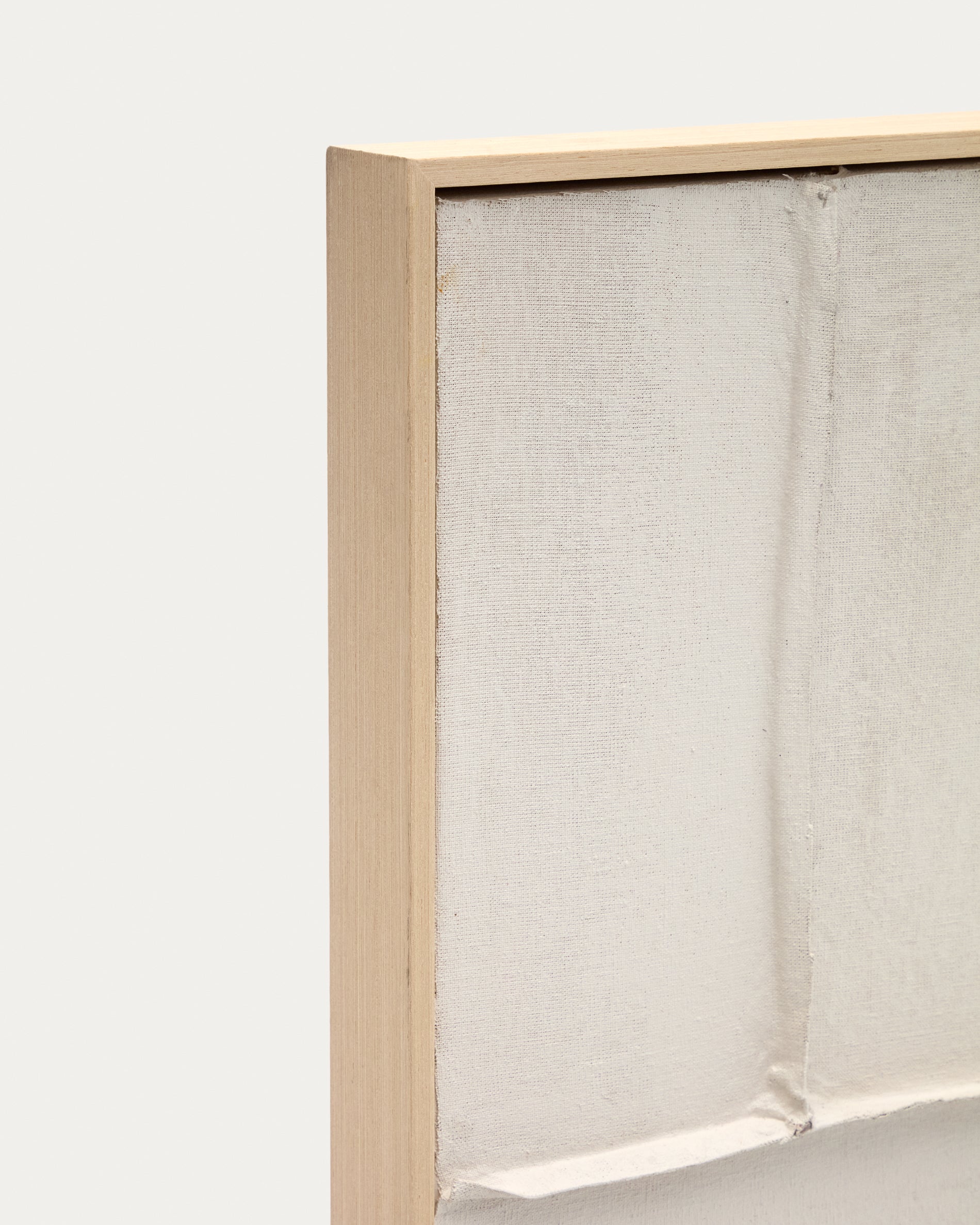 Klis white linen picture with geometric shapes, 120 x 200 cm - Detail
