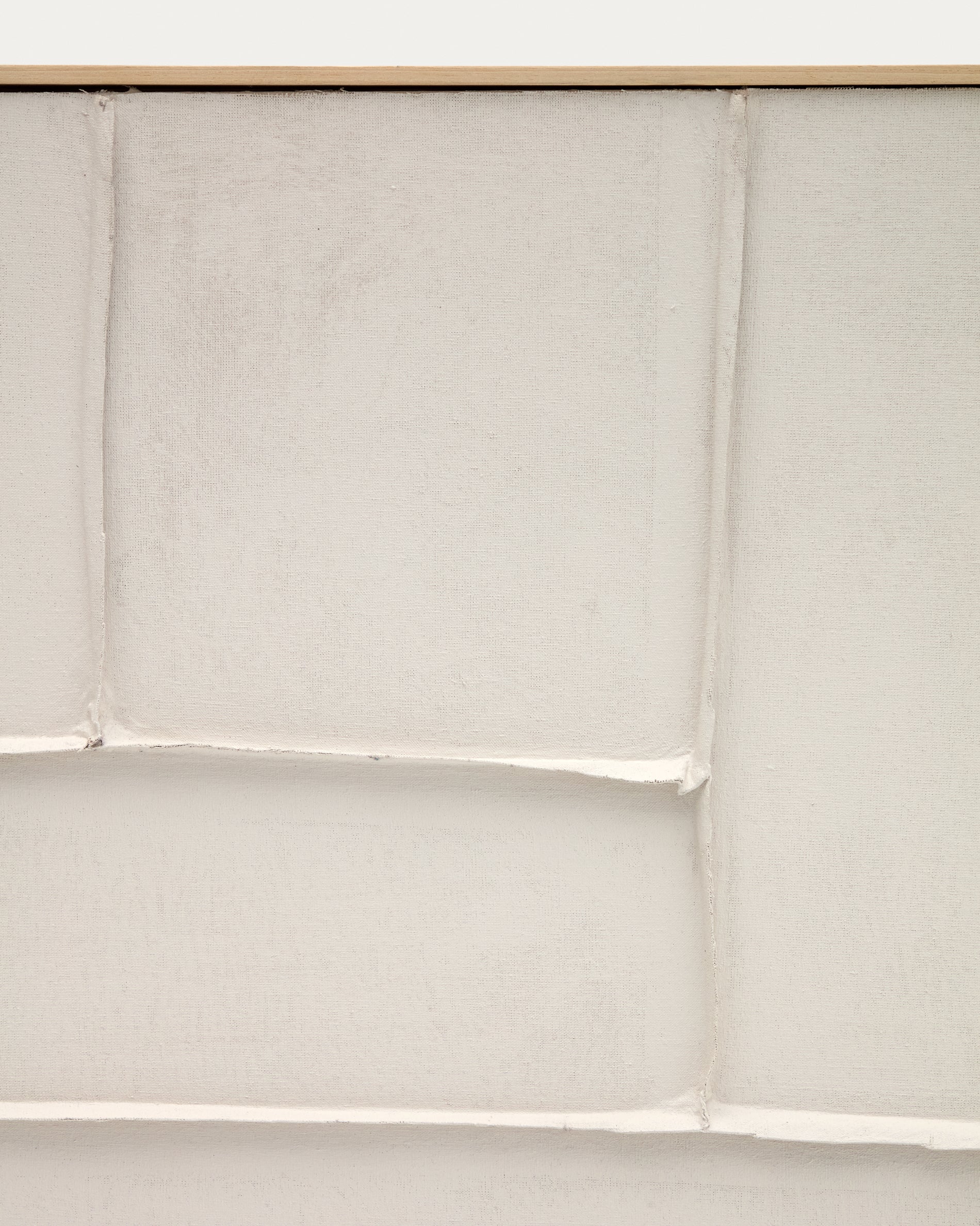 Klis white linen picture with geometric shapes, 120 x 200 cm - Detail