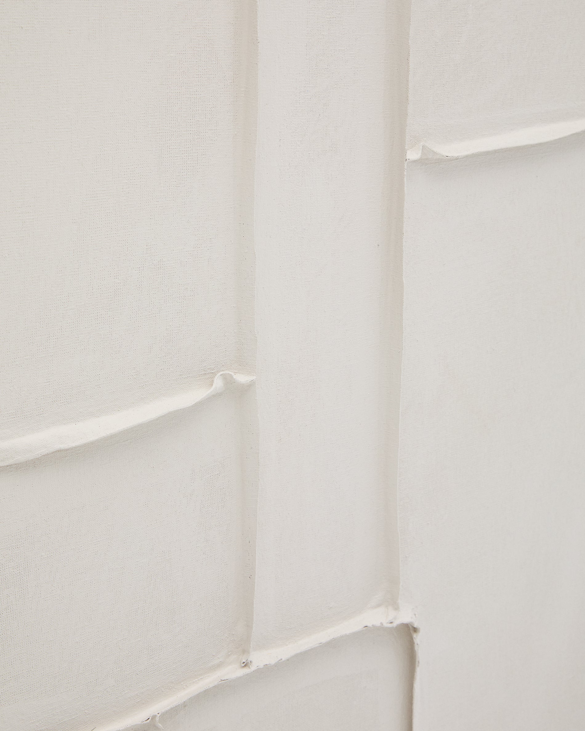 Klis white linen picture with geometric shapes, 60 x 90 cm - Detail