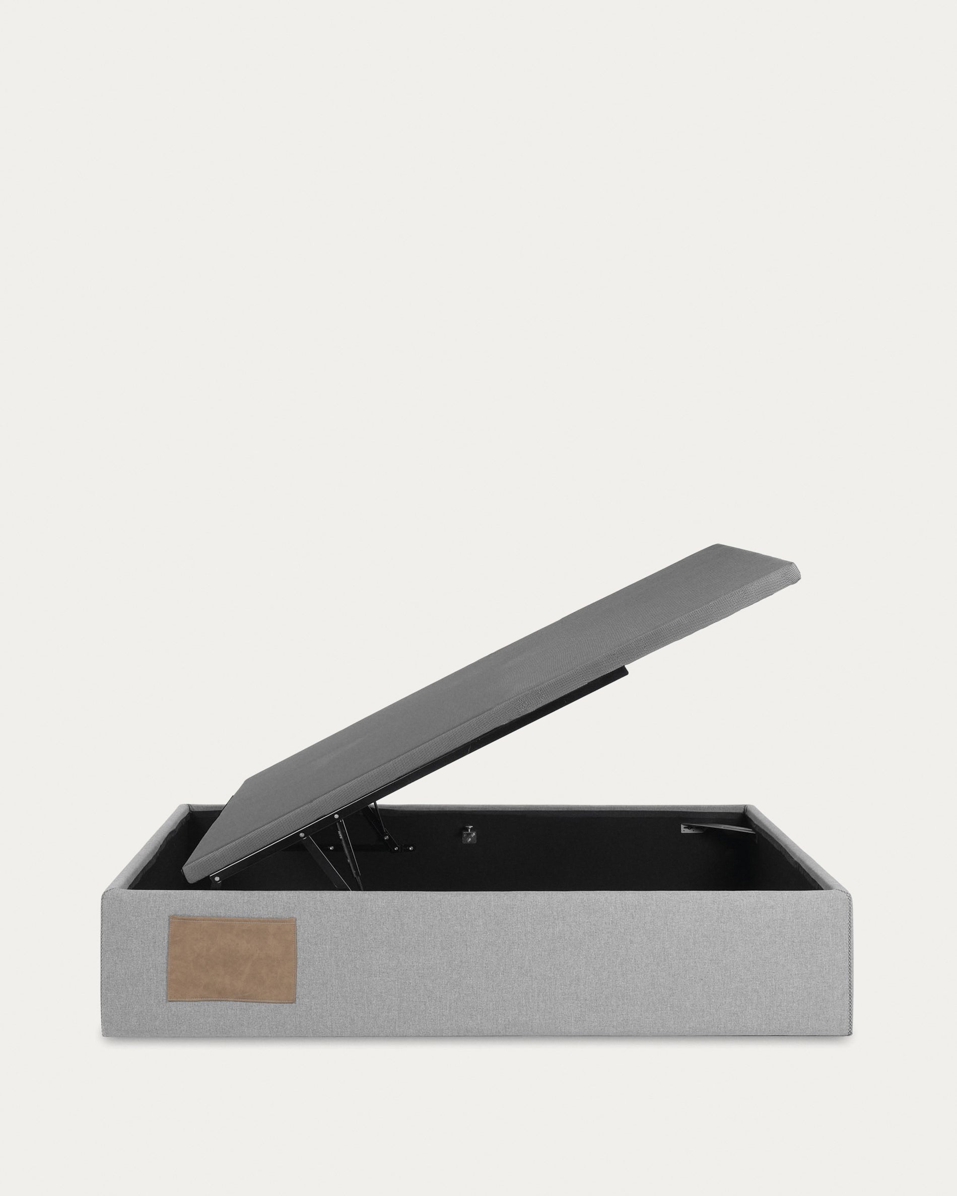 Matters ottoman bed base in grey for a 90 x 190 cm mattress - Product View