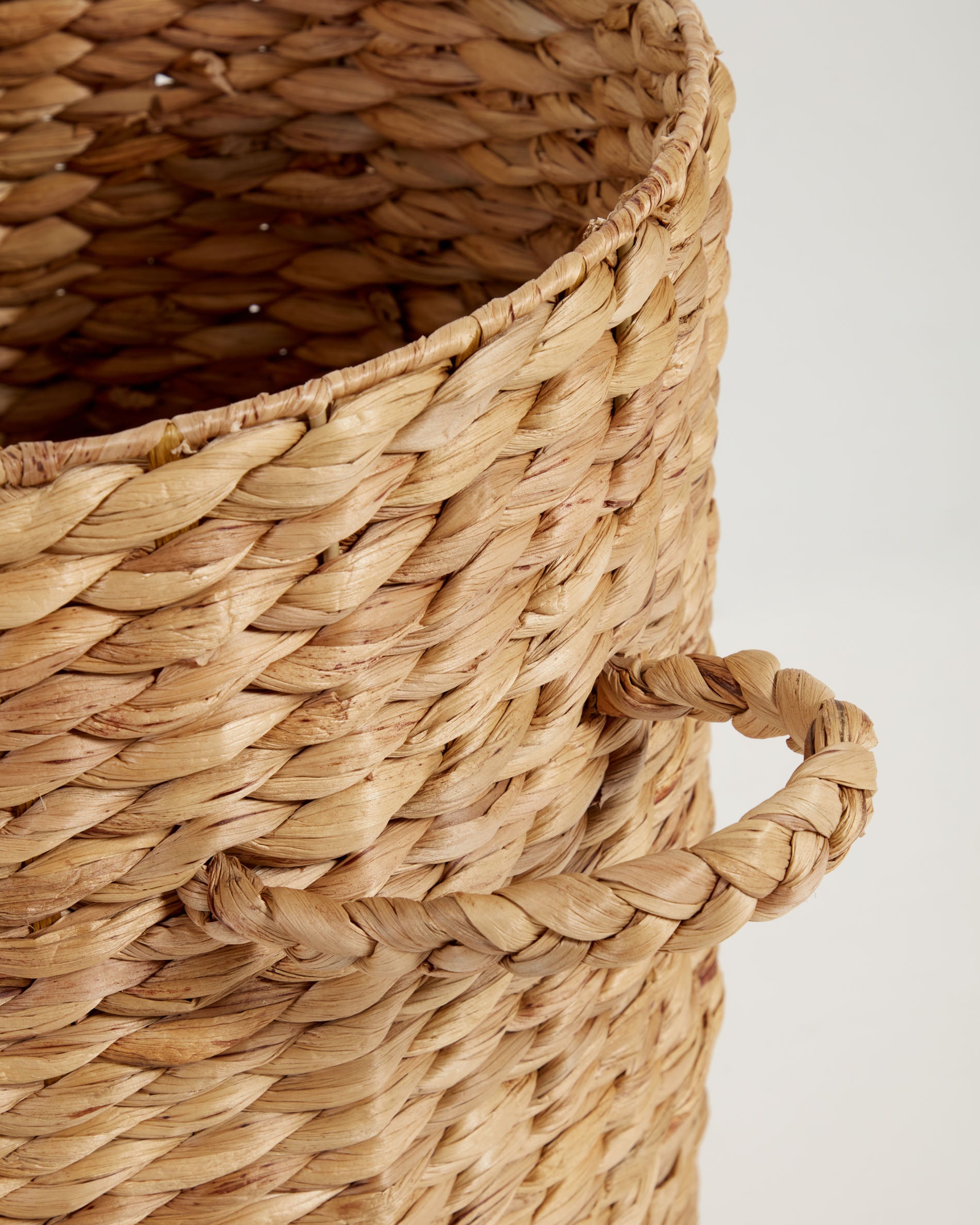 Yessira natural fibre clothes basket, 55 cm - Detail