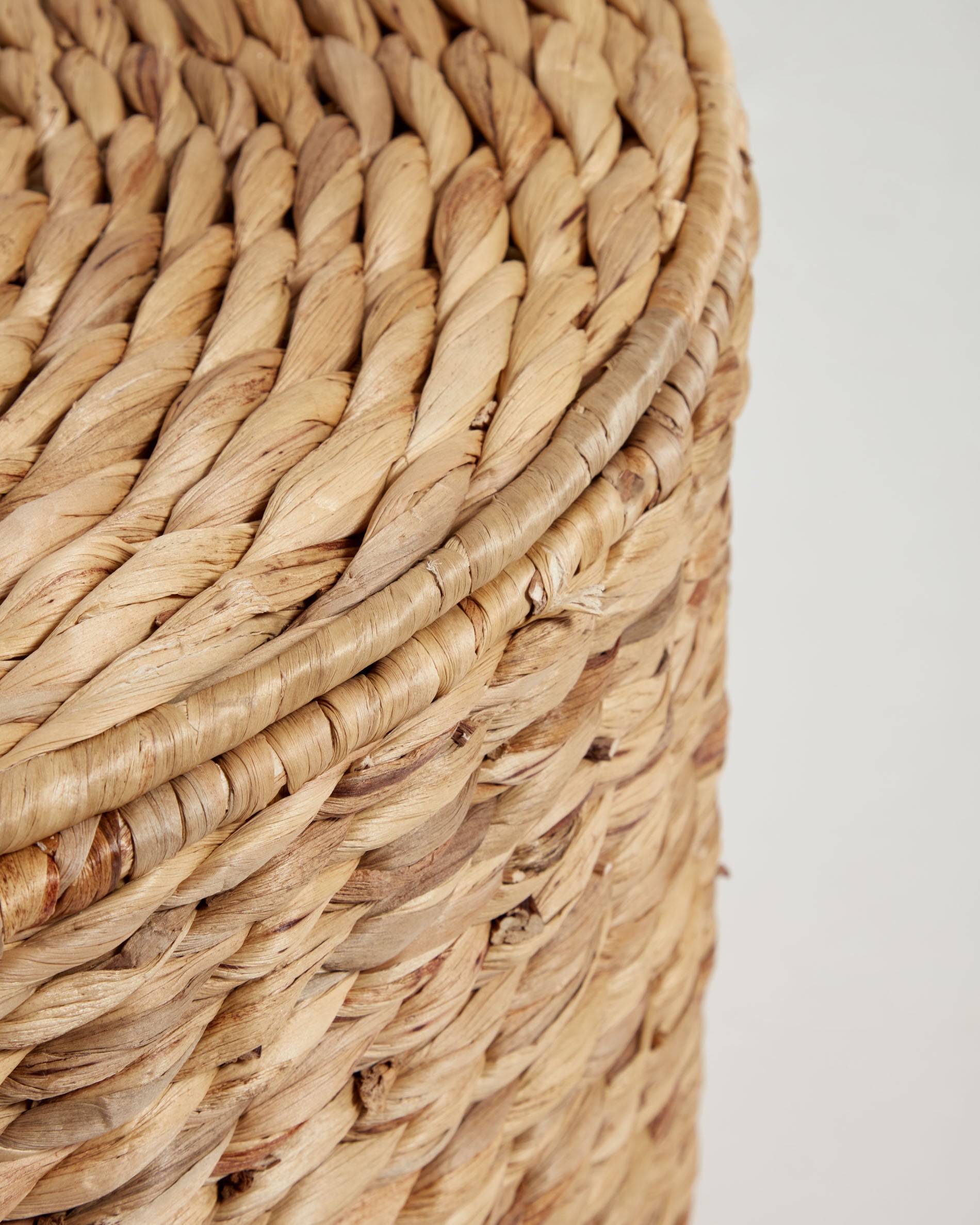 Yessira natural fibre clothes basket, 45 cm - Detail