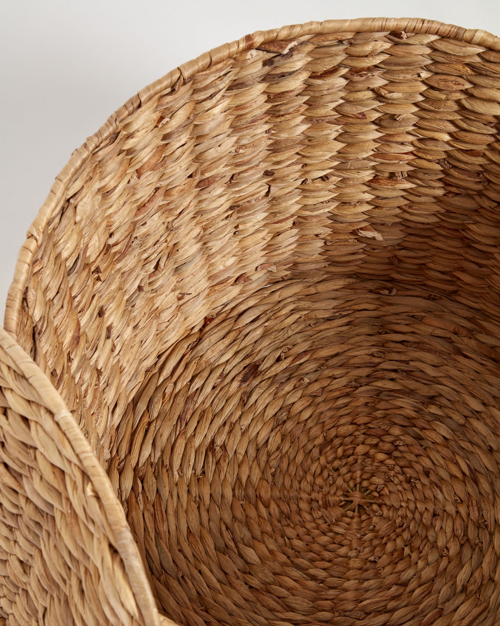 Yessira natural fibre clothes basket, 45 cm - Detail