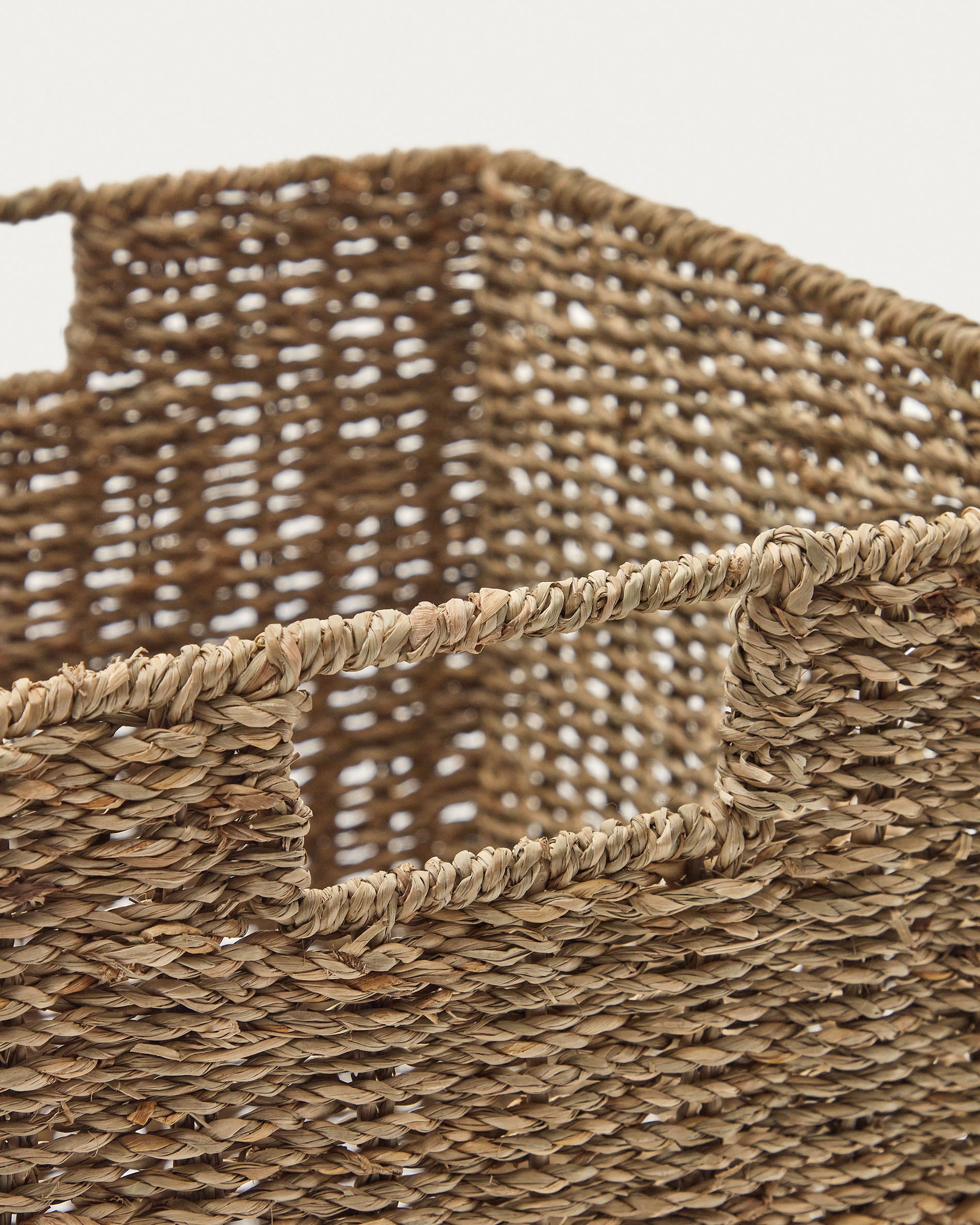 Tossa natural fibre folding box, 32 x 27 cm - Detail