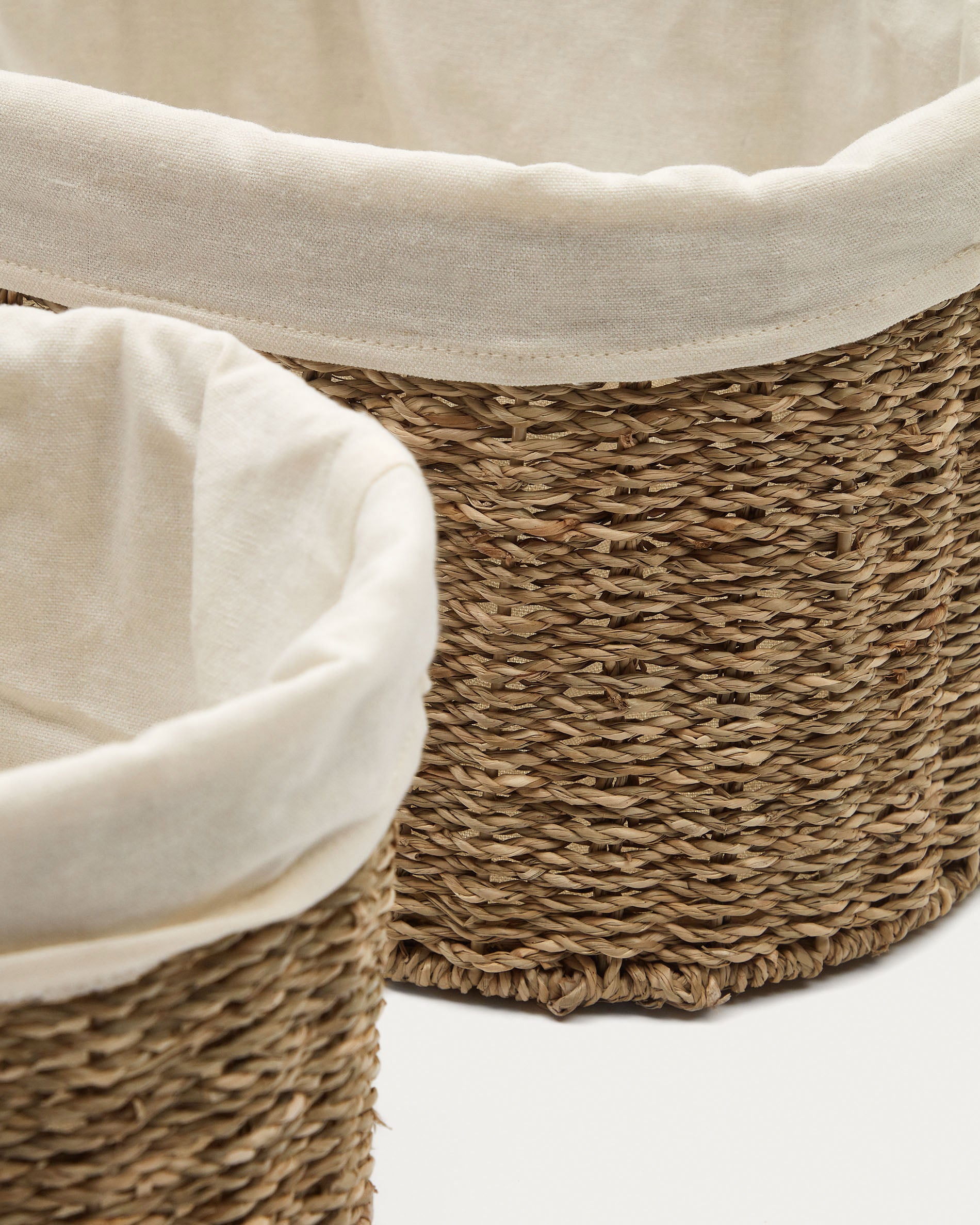 Tossa set of 2 medium natural fiber baskets - Detail