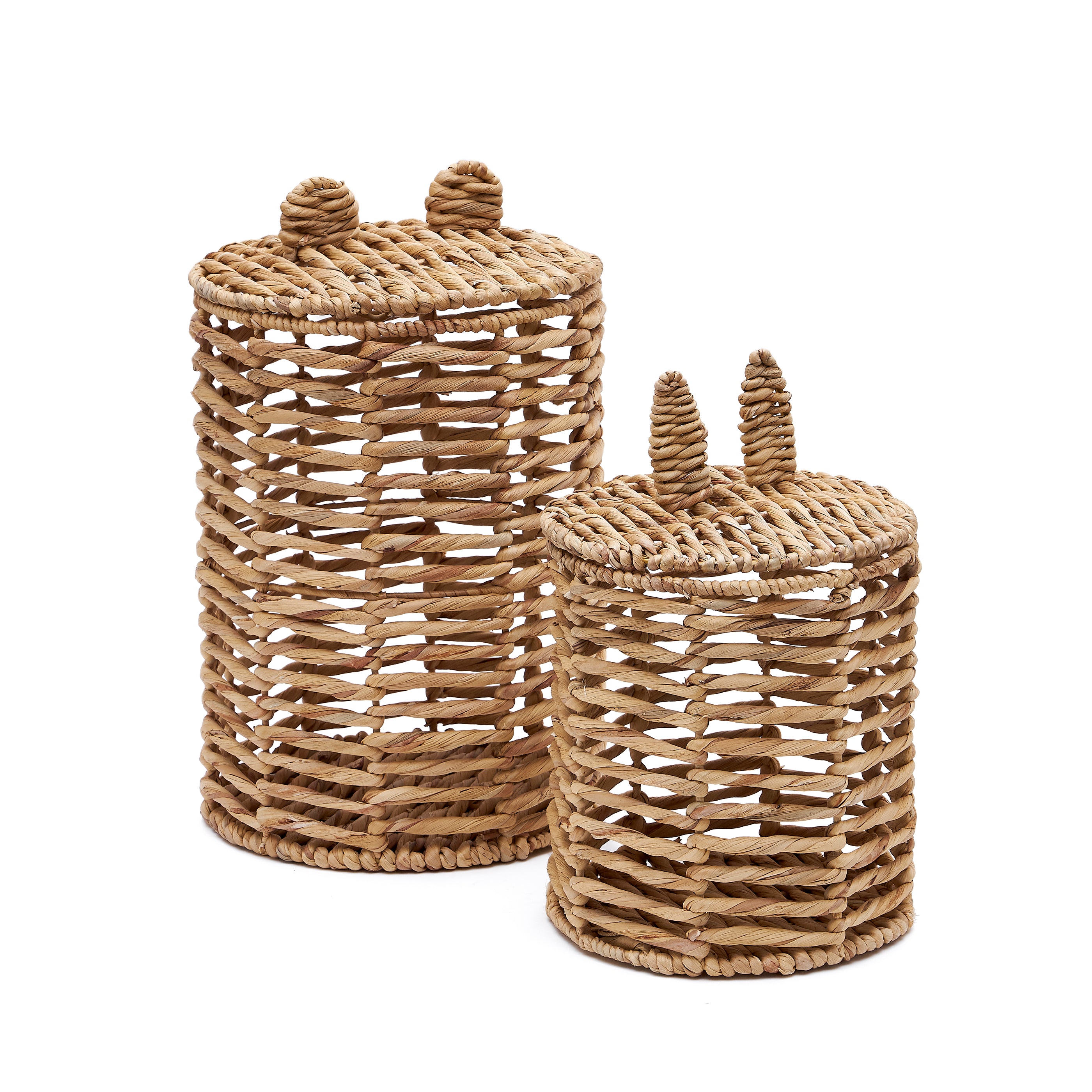 Venezia set of 2 natural fibre children's baskets 40cm / 50cm - Product Image