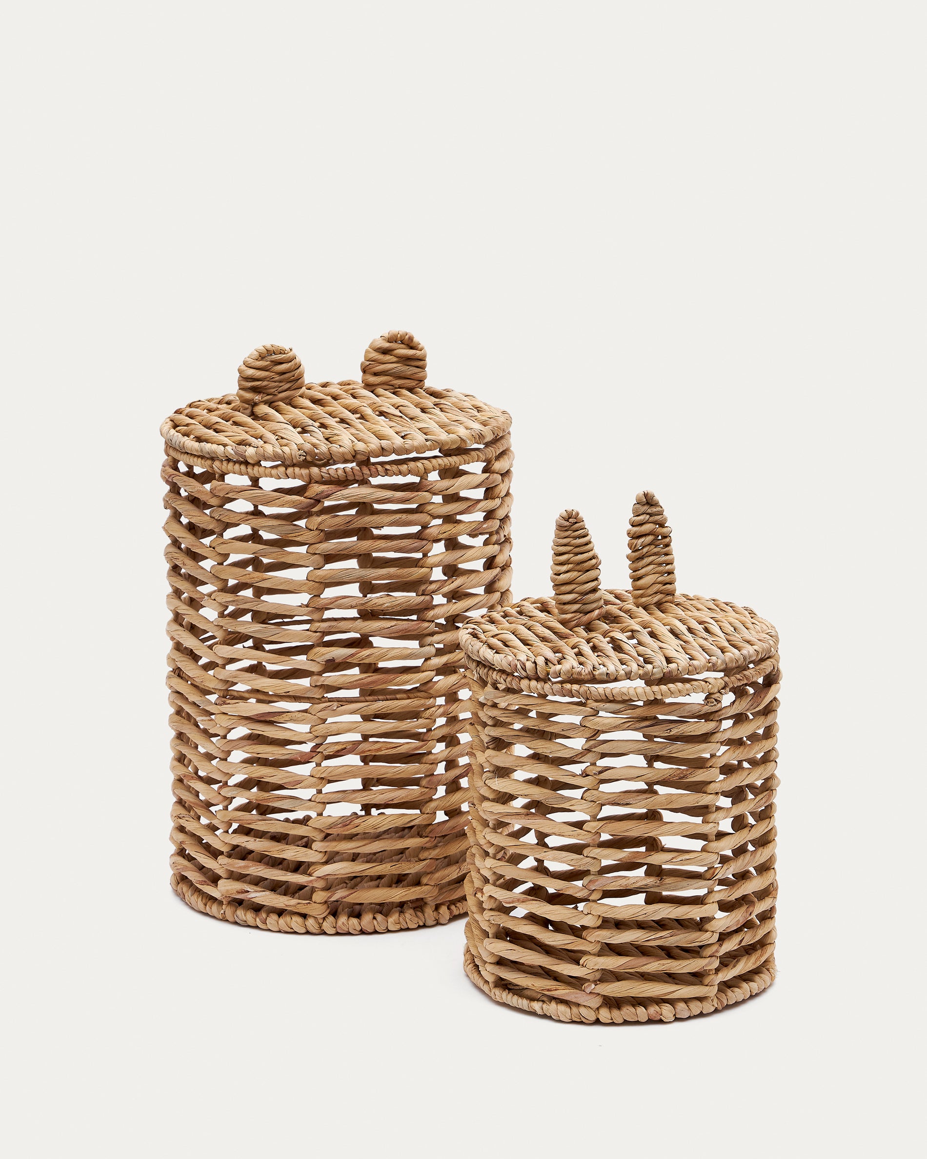 Venezia set of 2 natural fibre children's baskets 40cm / 50cm - Product View