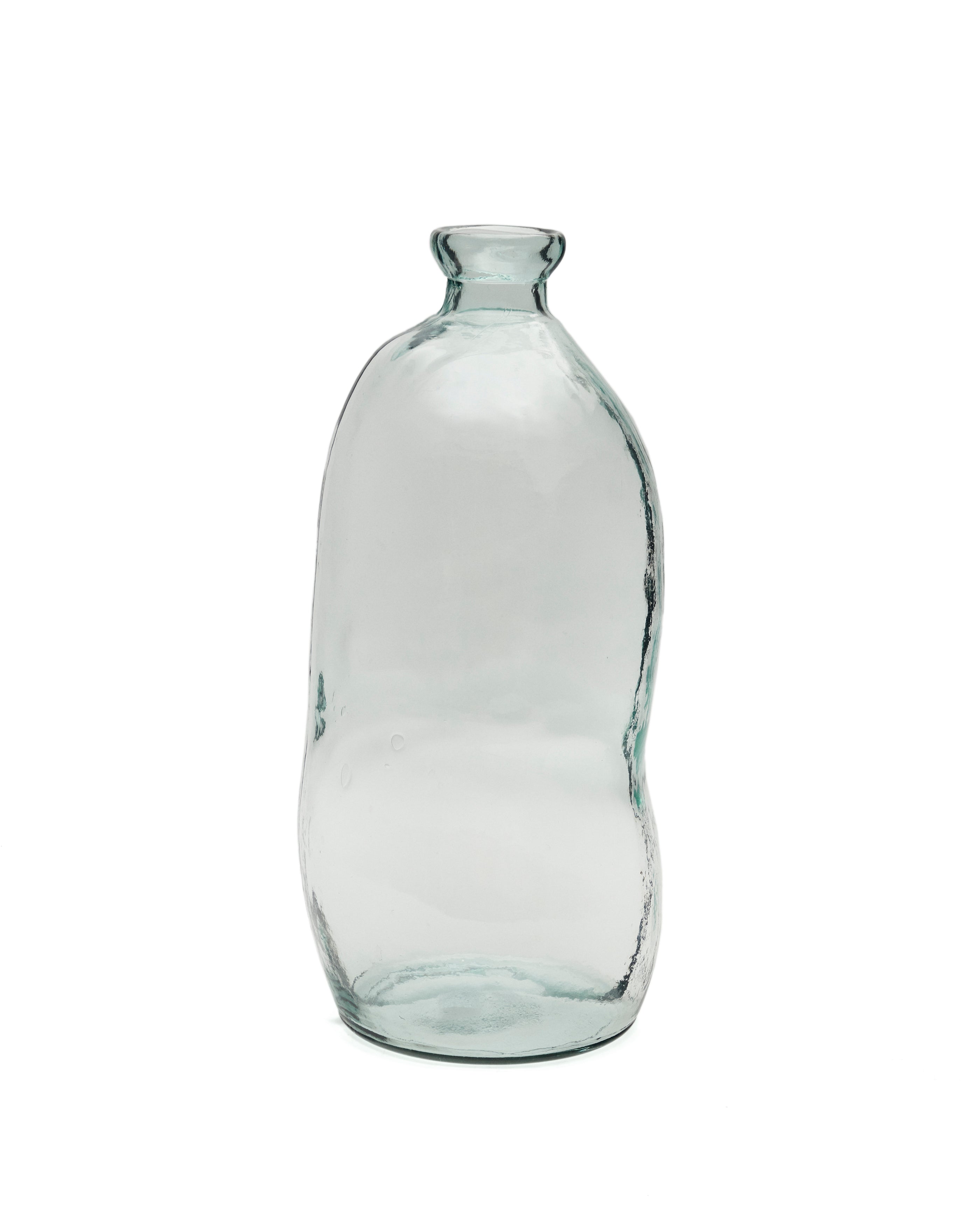 Brenna vase in 100% recycled transparent glass, 73 cm - Product Image