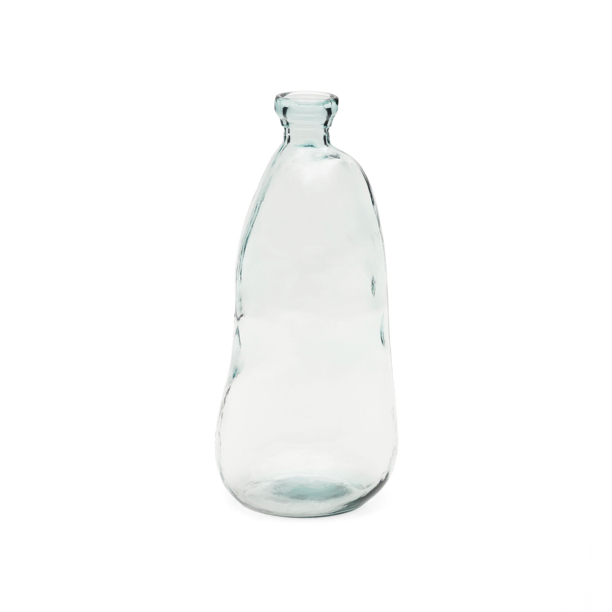 Brenna vase in 100% recycled transparent glass, 51 cm - Product Image