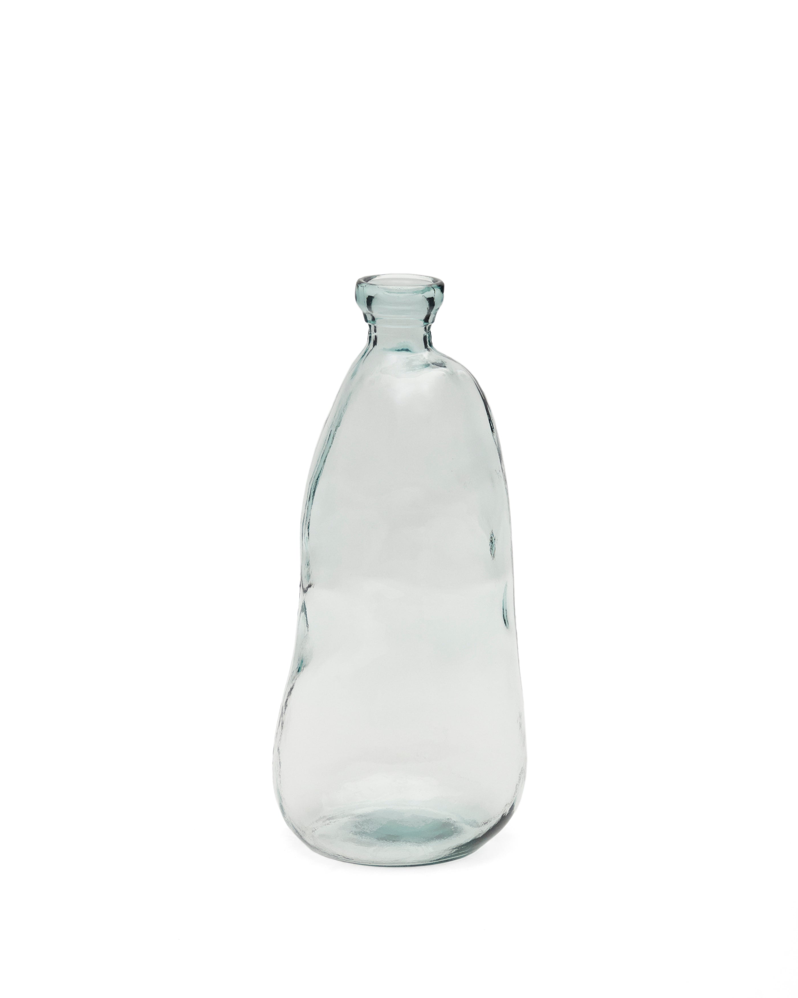 Brenna vase in 100% recycled transparent glass, 51 cm - Product Image