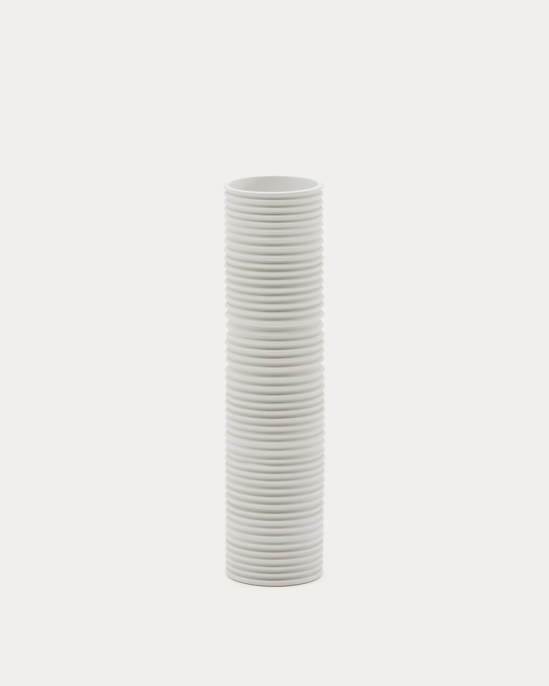 Sibone white ceramic vase, 11 cm - Product View