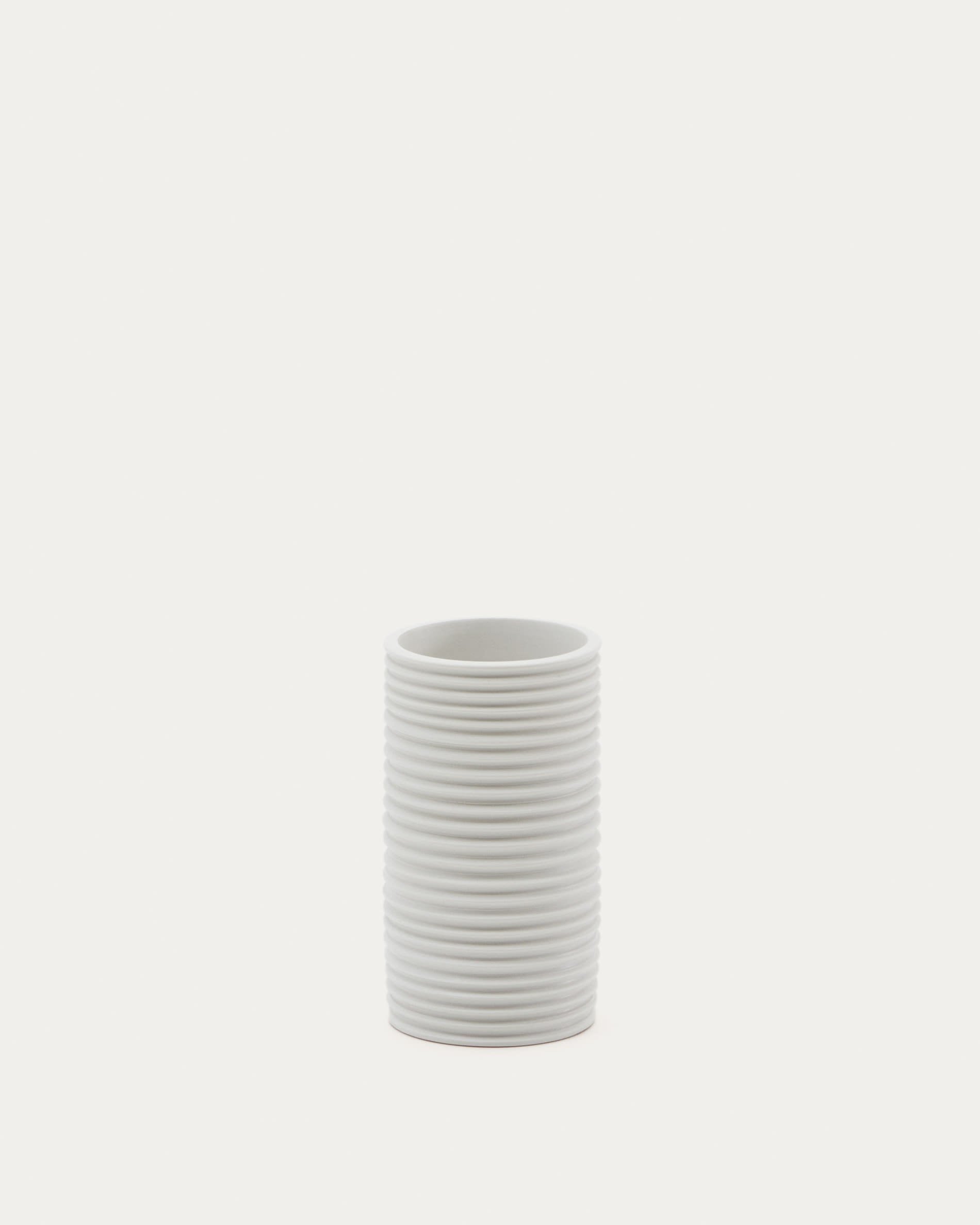 Sibone fehér kerámia váza, 13 cm
