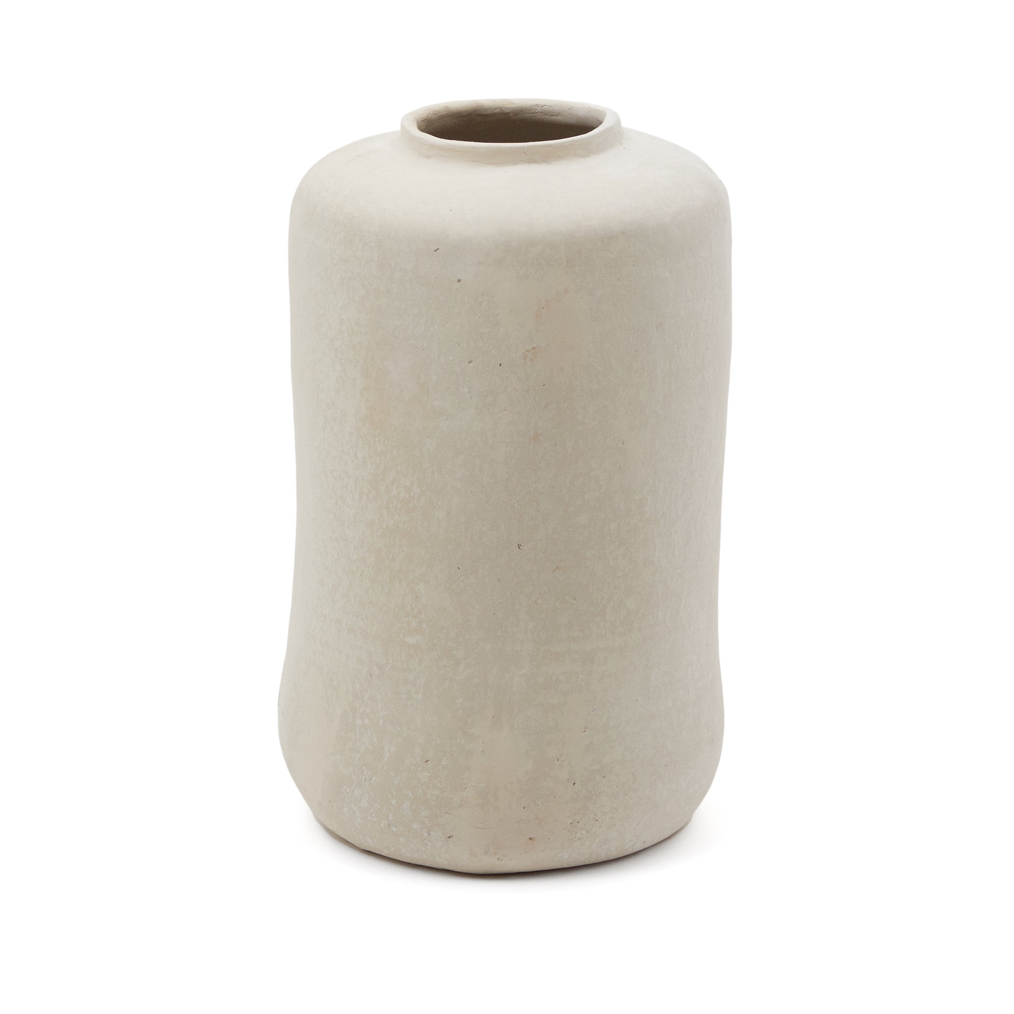 Serina papírmasé váza fehérben, 34 cm