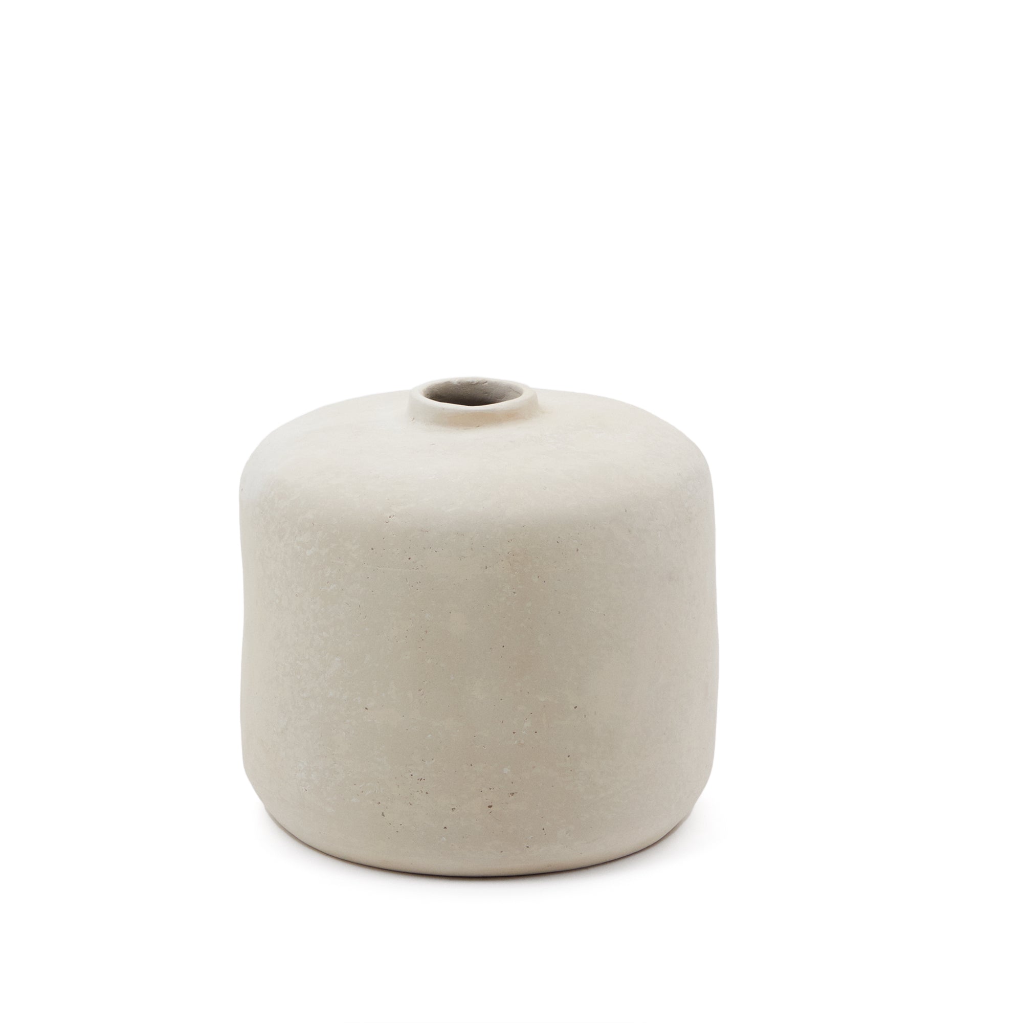 Serina papier mâché vase in white 36.5 cm - Product Image