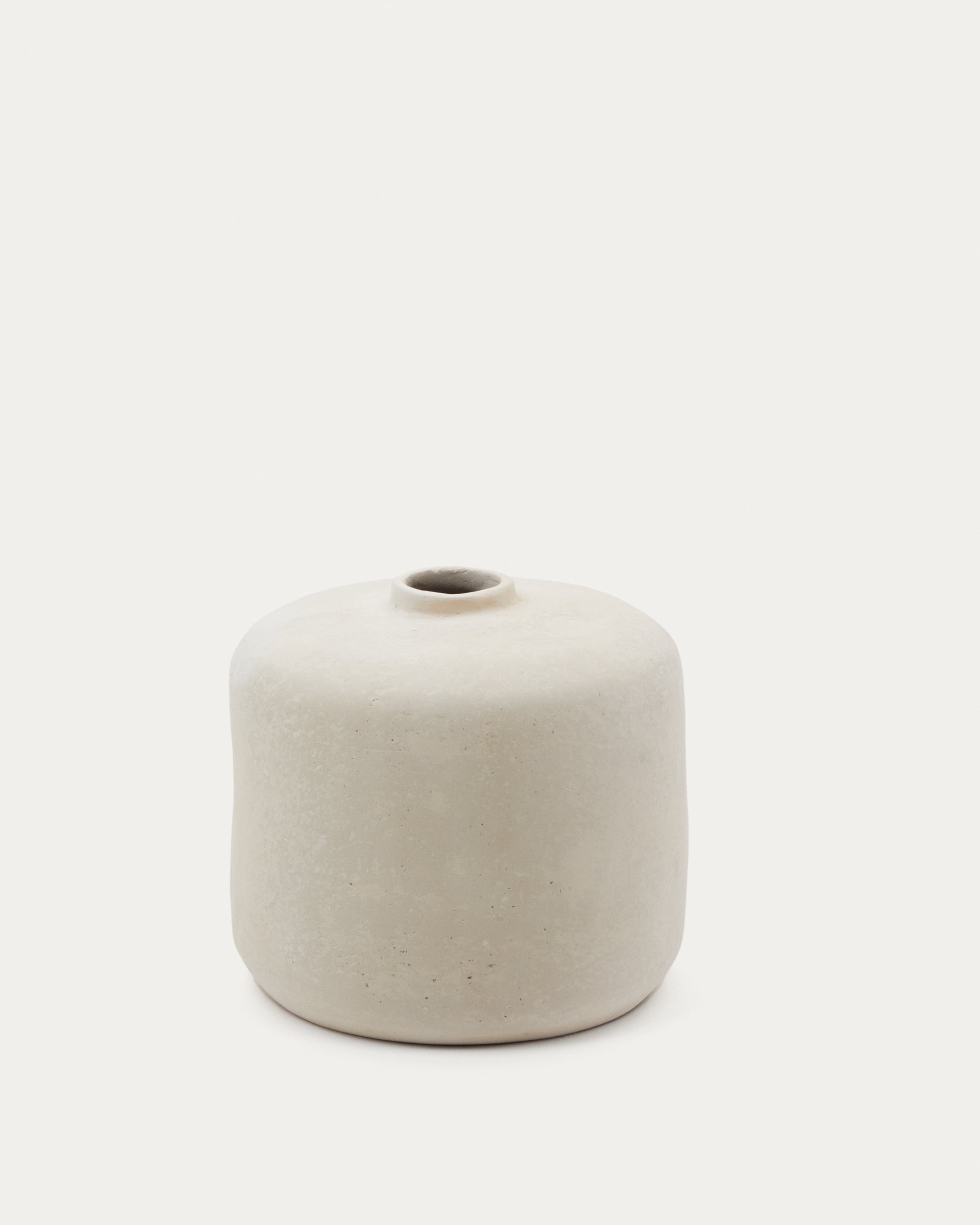 Serina papier mâché vase in white 36.5 cm - Product View