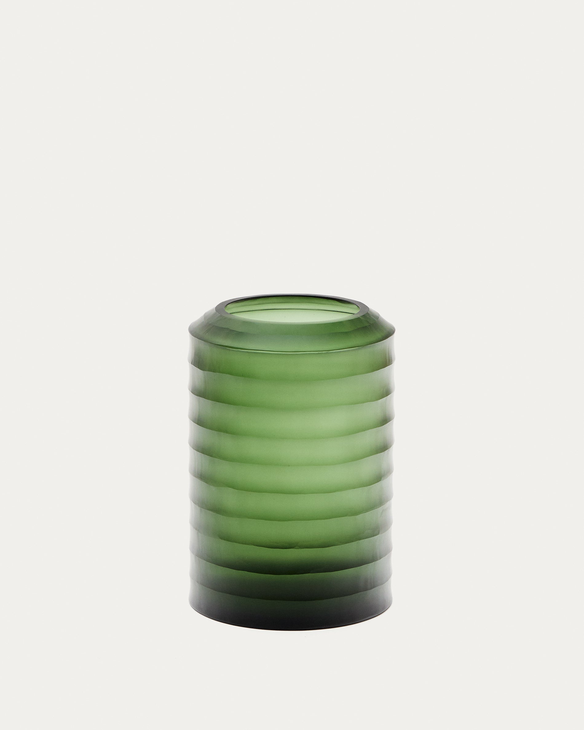 Bunce green, recycled-glass vase, 25 cm - Product View