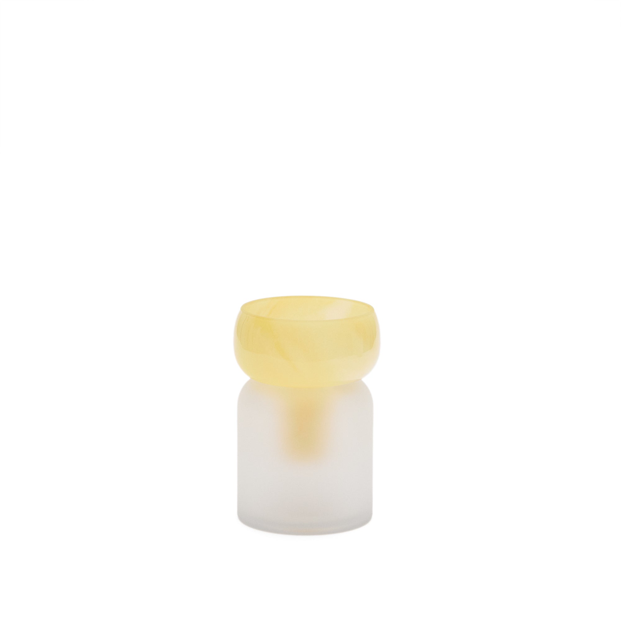Kelse transparent and orange glass vase, 30.5 cm - Product Image