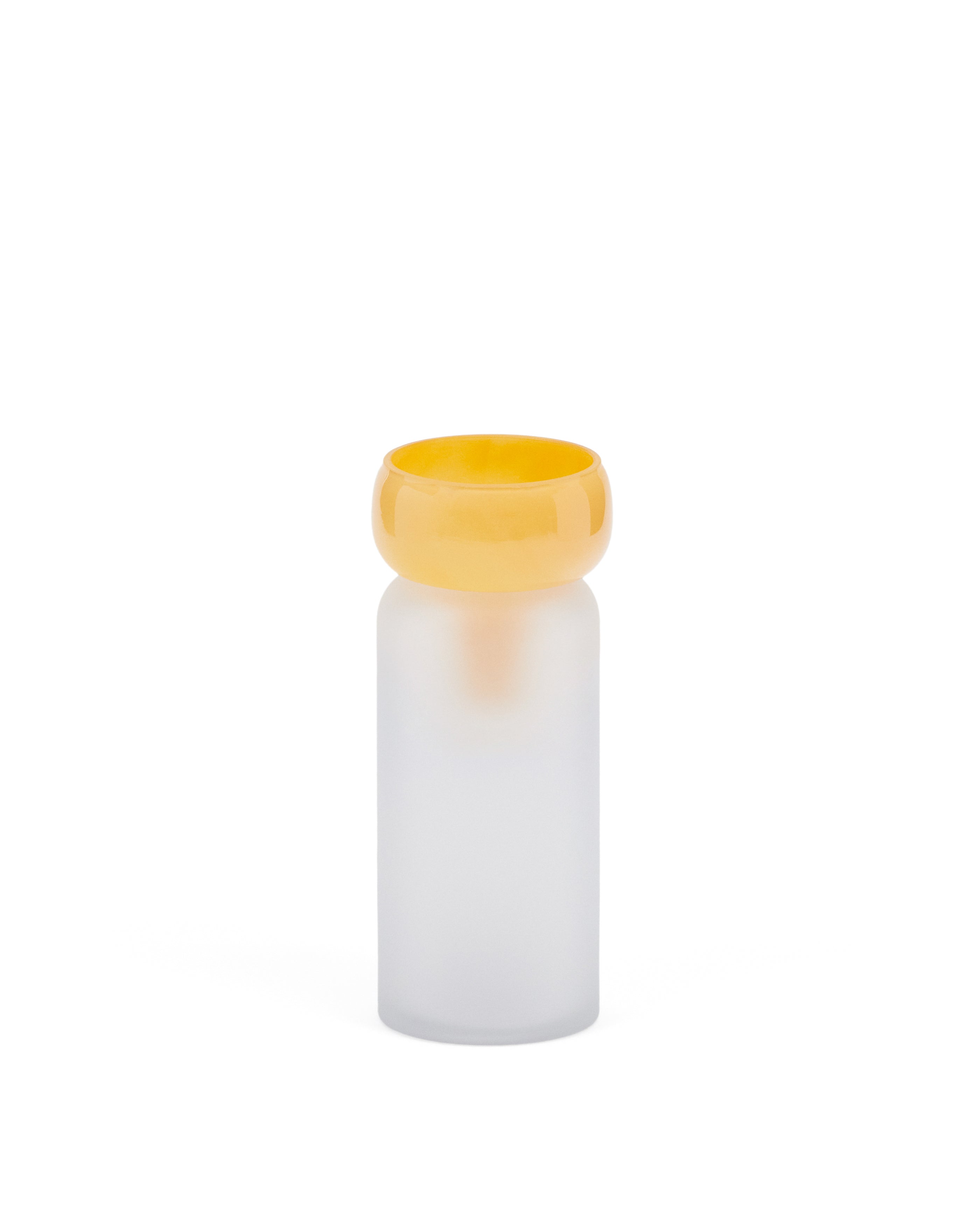 Kelse transparent and orange glass vase, 30.5 cm - Product Image