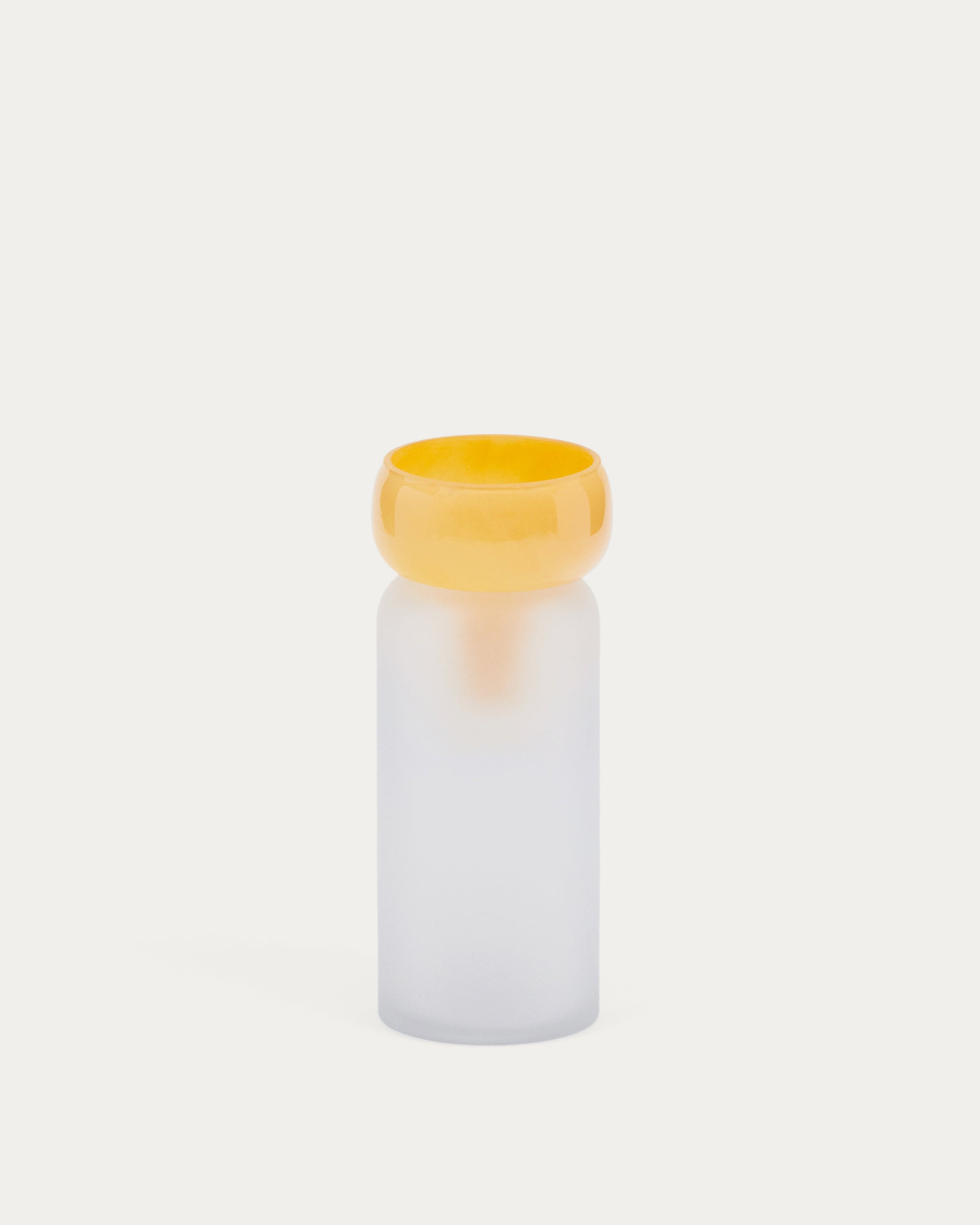 Kelse transparent and orange glass vase, 30.5 cm - Product View