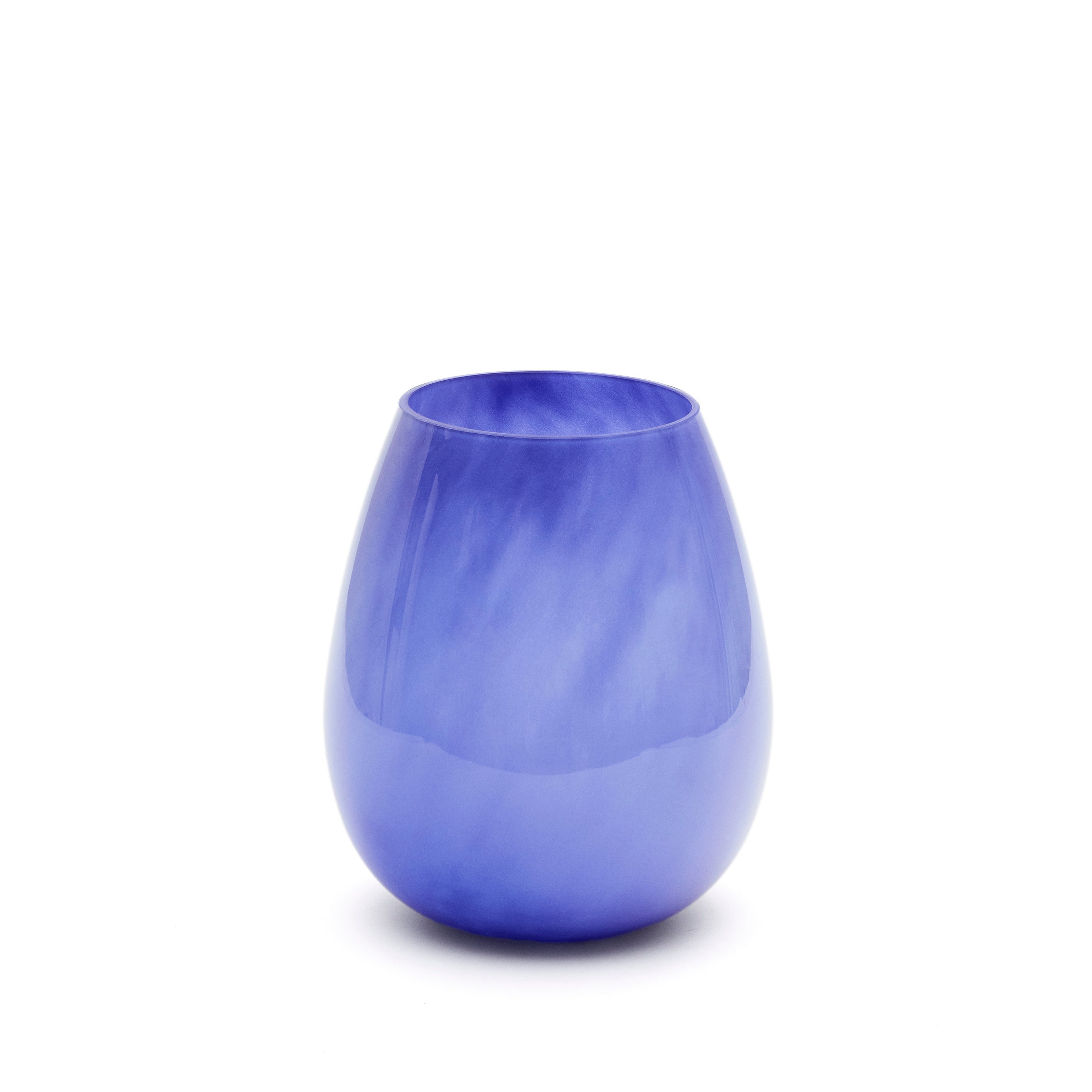 Kelse blue glass vase, 26 cm - Product Image