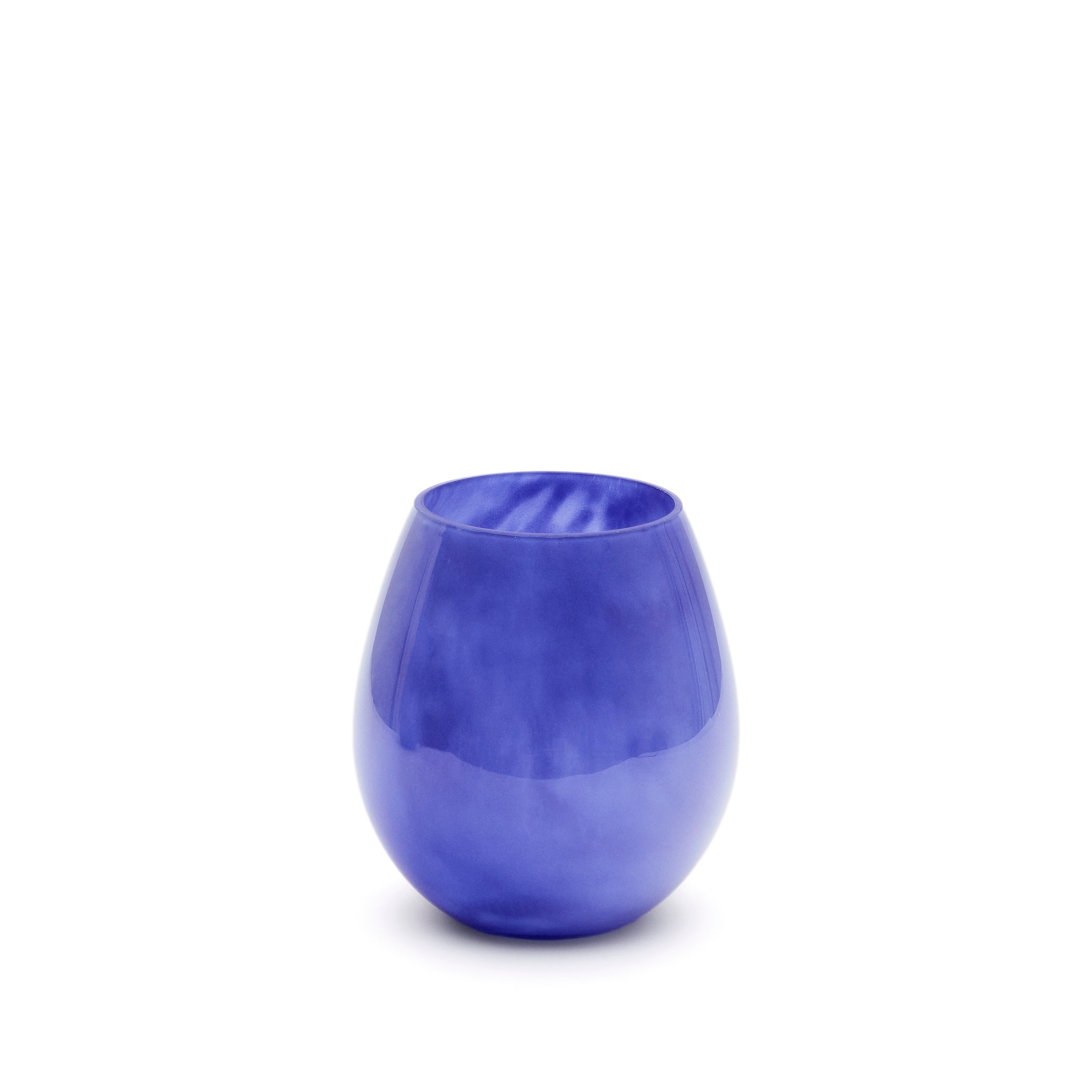 Kelse blue glass vase, 21 cm - Product Image