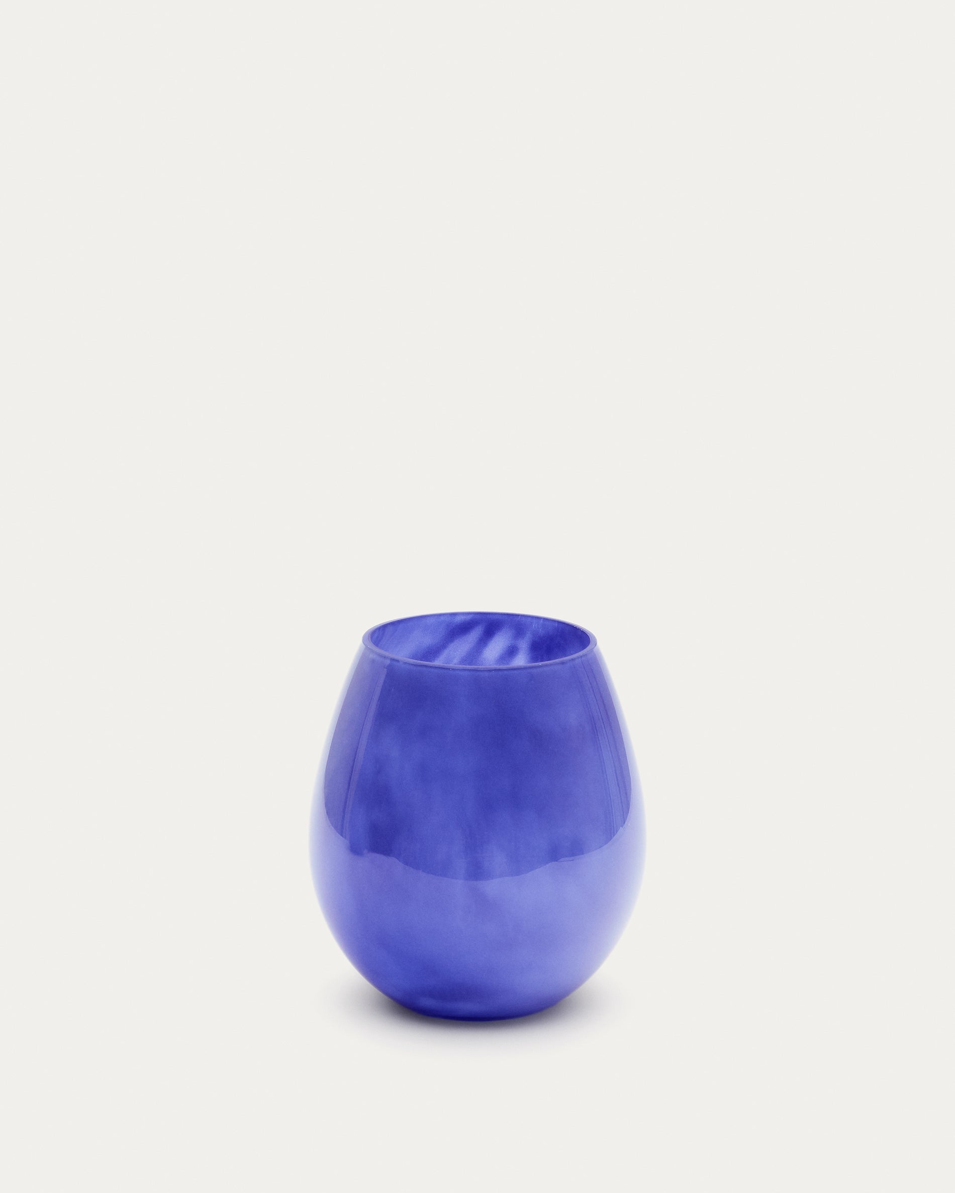 Kelse blue glass vase, 21 cm - Product View