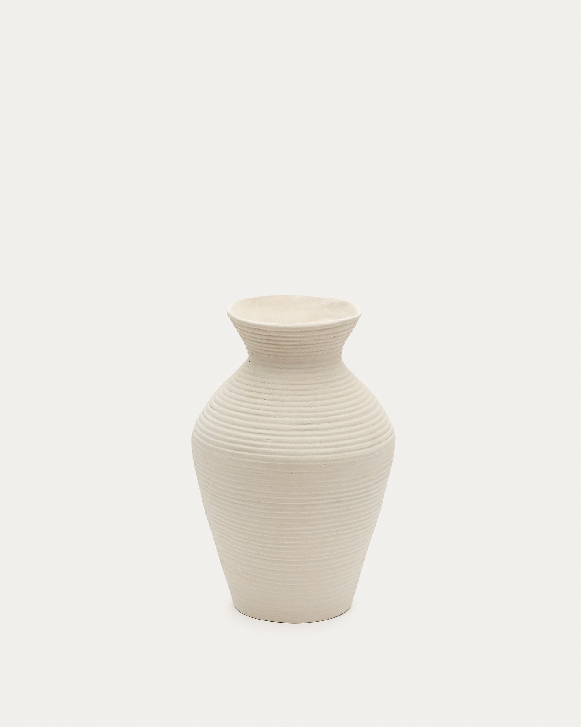 Pria white, papier mâché vase, 51 cm - Product View