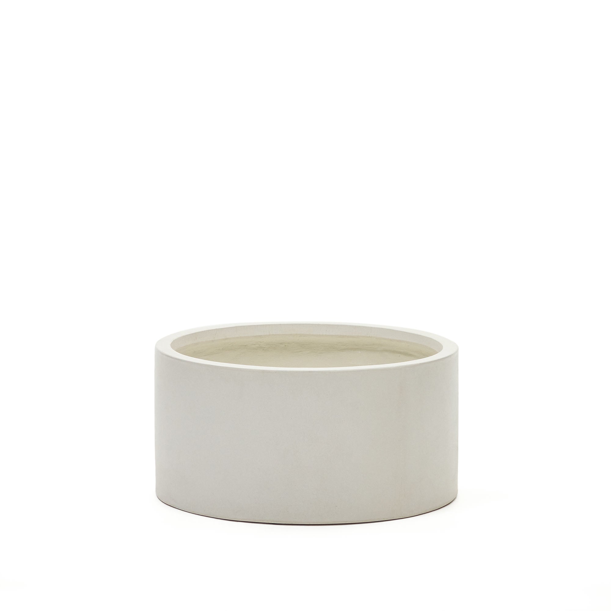 Aiguablava plant pot in white cement, Ø 62 cm - Product Image