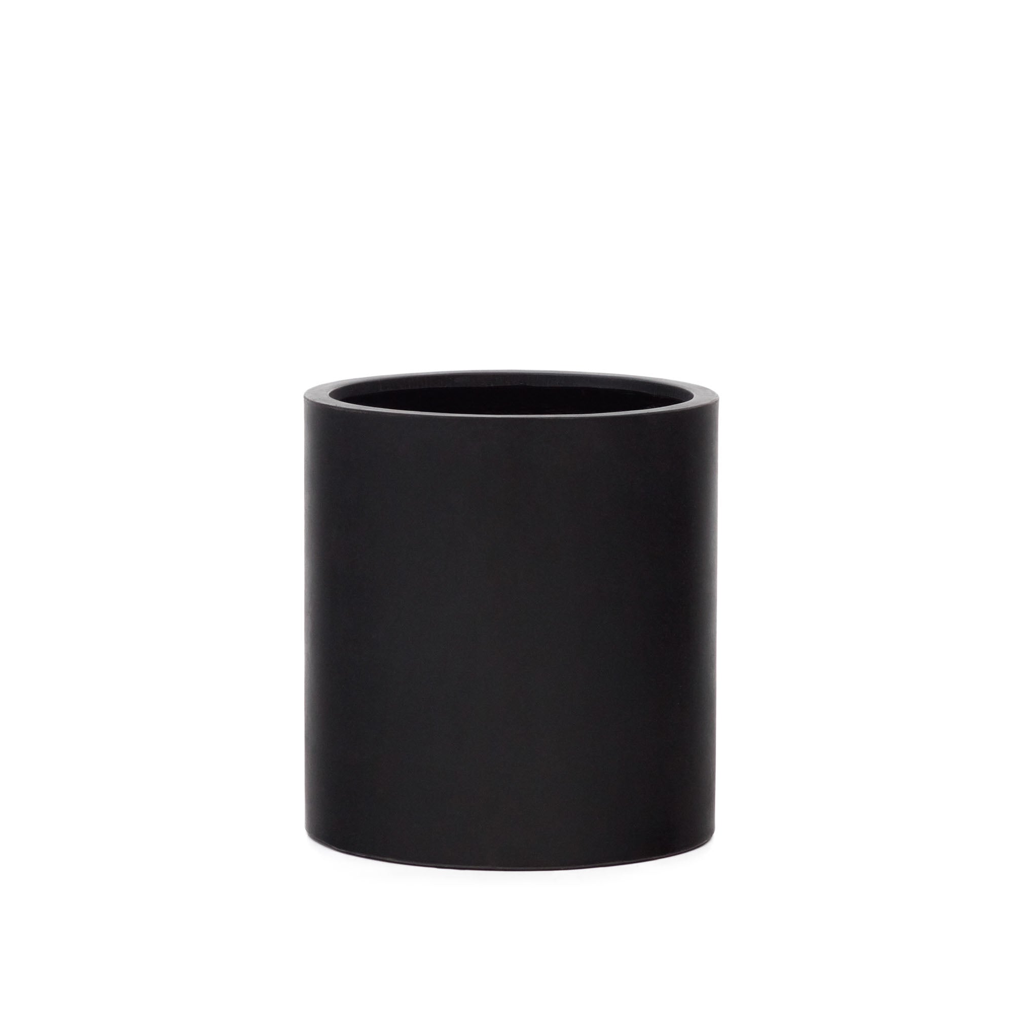 Aiguablava plant pot in black cement, Ø 52 cm - Product Image