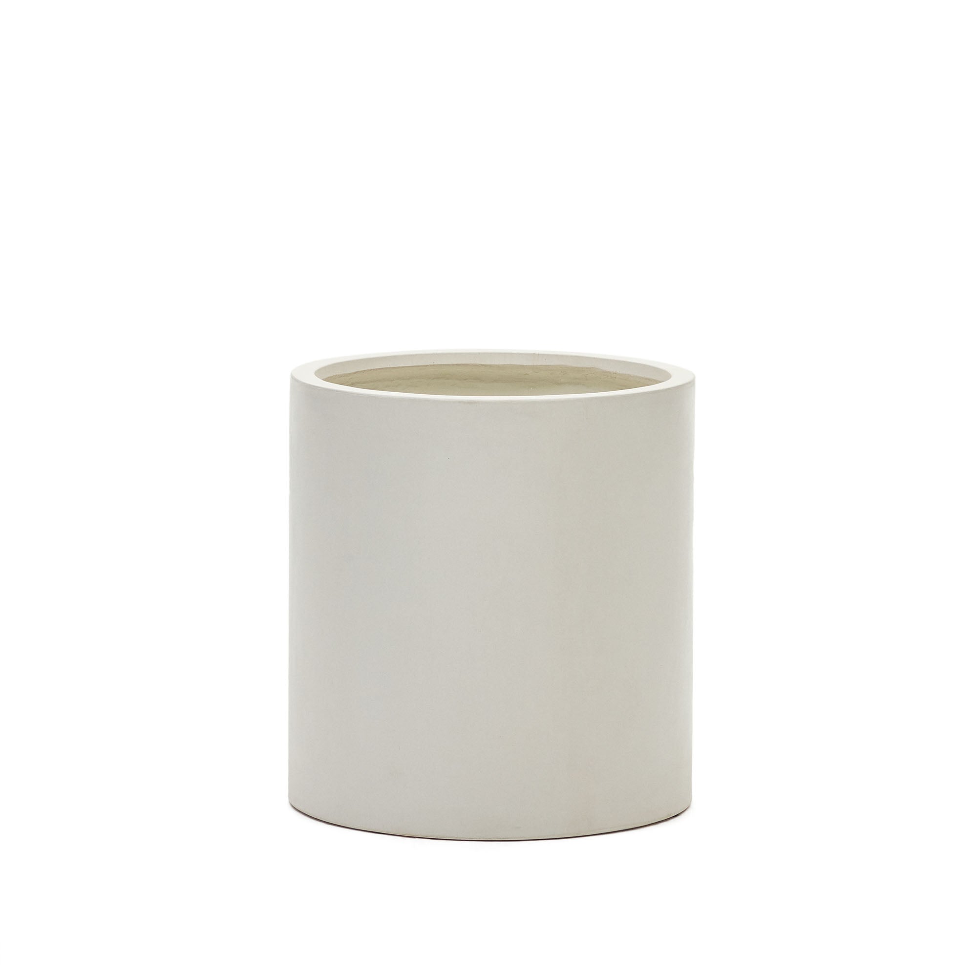 Aiguablava plant pot in white cement, Ø 52 cm - Product Image