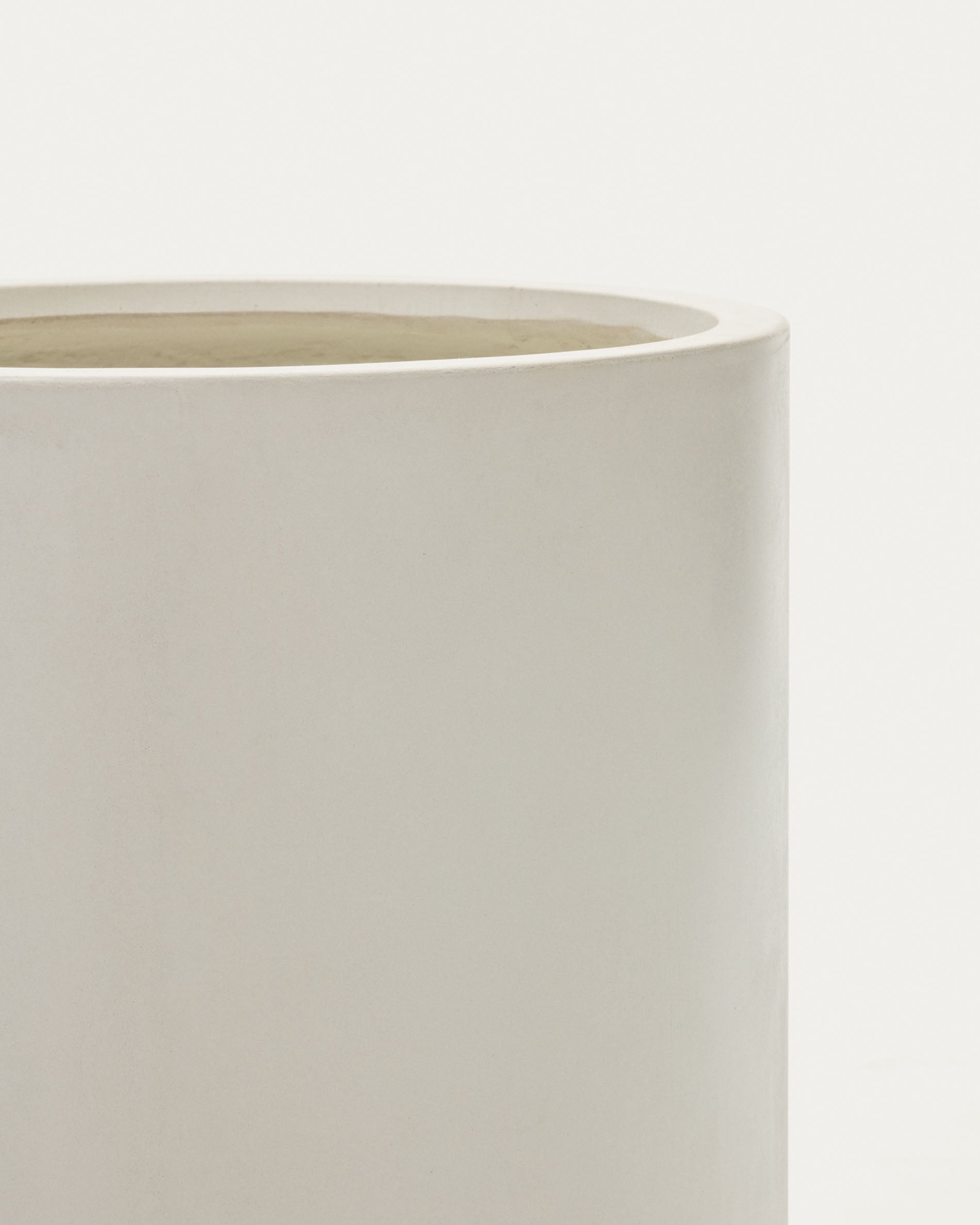 Aiguablava plant pot in white cement, Ø 52 cm - Detail