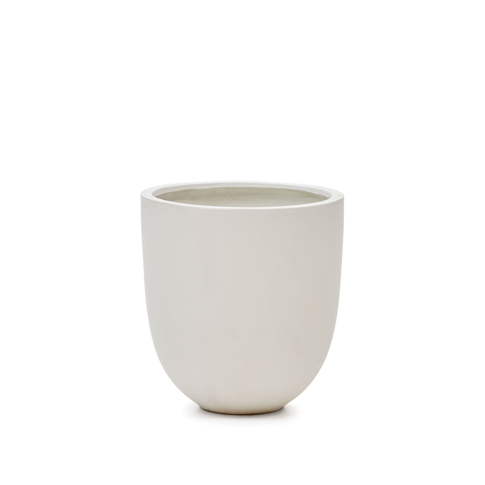 Aiguablava plant pot in white cement, Ø 56 cm - Product Image