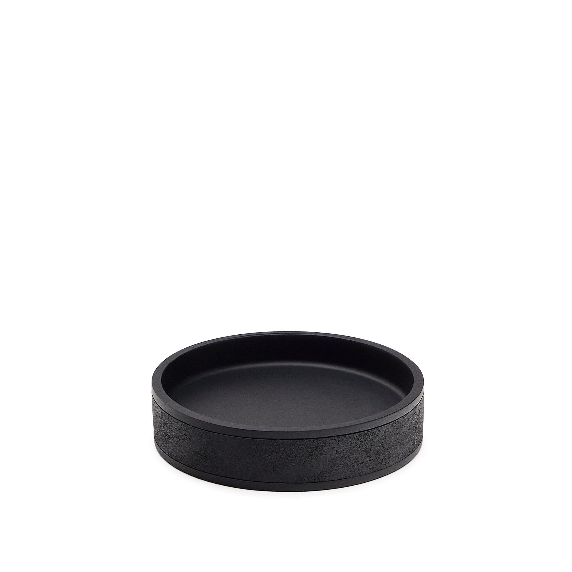 Sisel Black Polyresin Soap Dish - Product Image