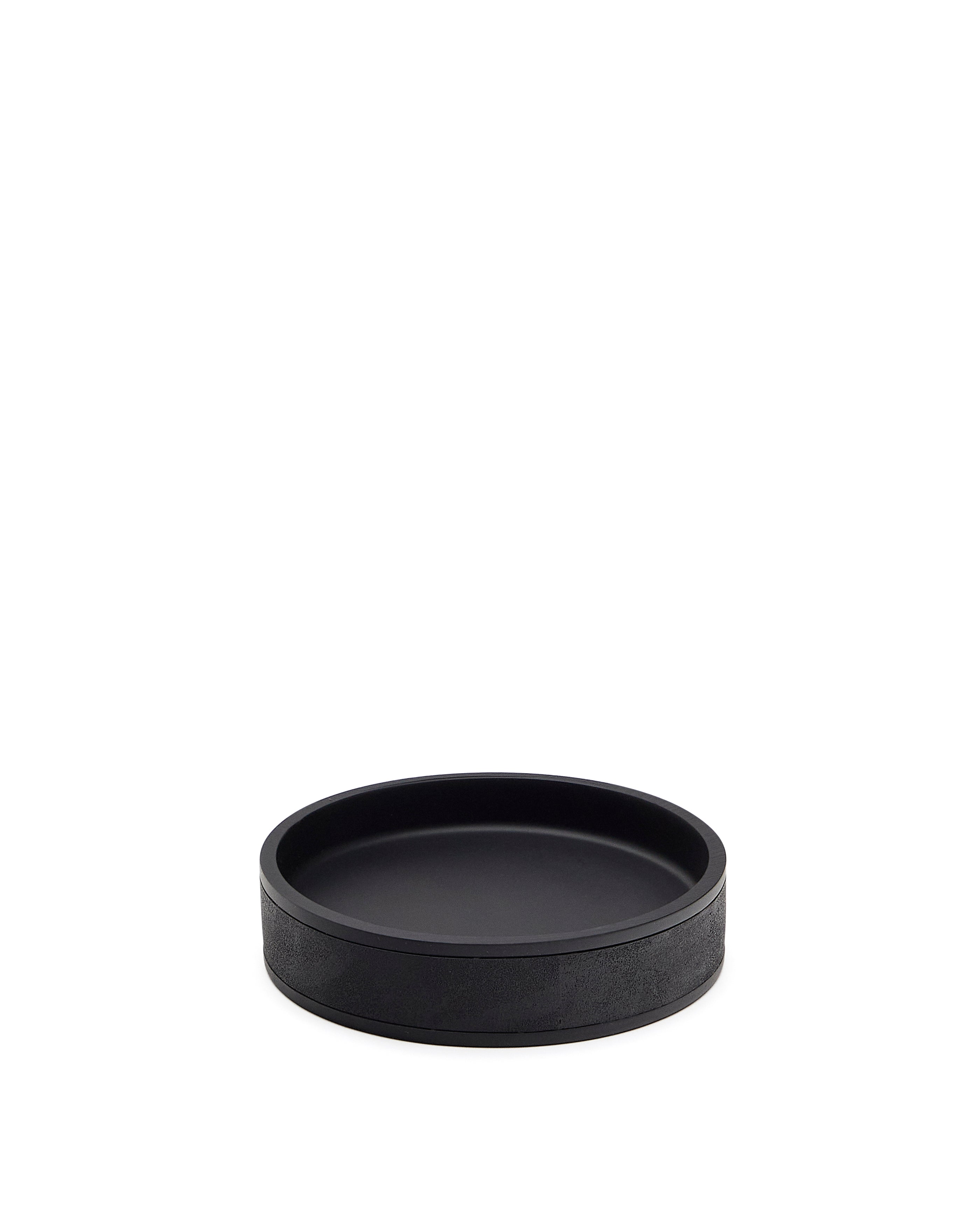 Sisel Black Polyresin Soap Dish - Product Image